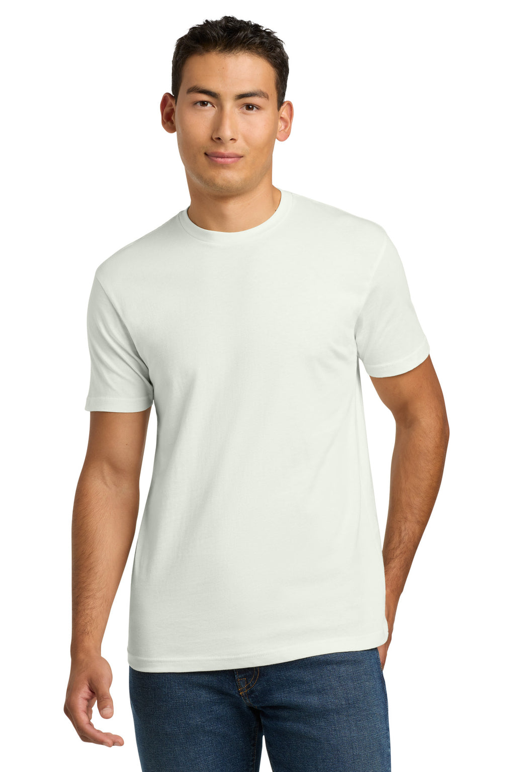 Next Level Apparel Adult Cotton Tee. NL3600 - Bone - front