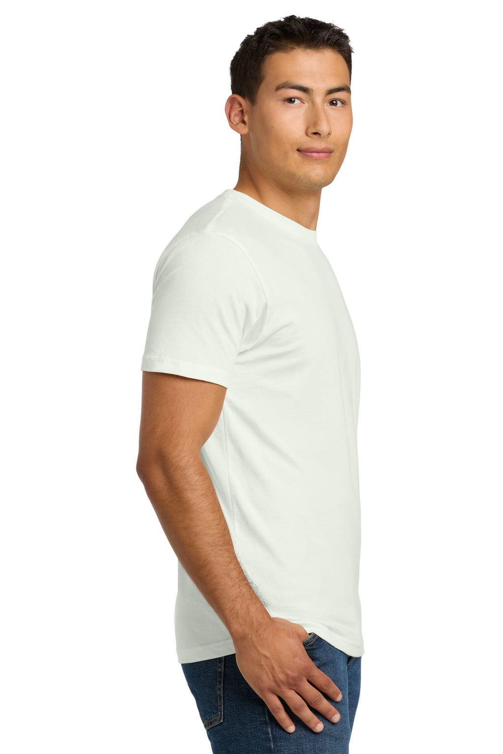 Next Level Apparel Adult Cotton Tee. NL3600 - Bone - side