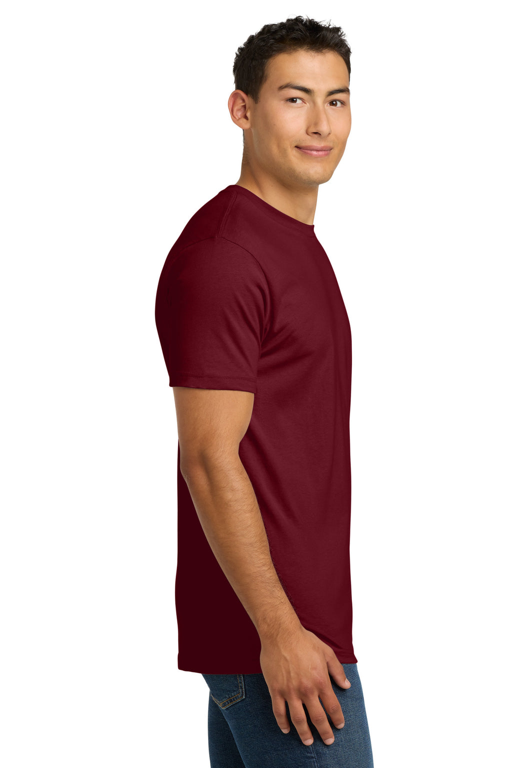 Next Level Apparel Adult Cotton Tee. NL3600 - Cardinal - side