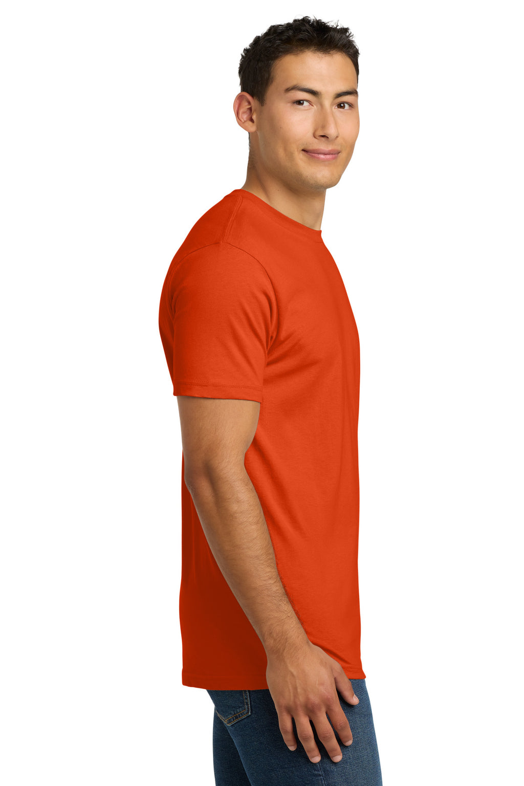 Next Level Apparel Adult Cotton Tee. NL3600 - Classic Orange - side