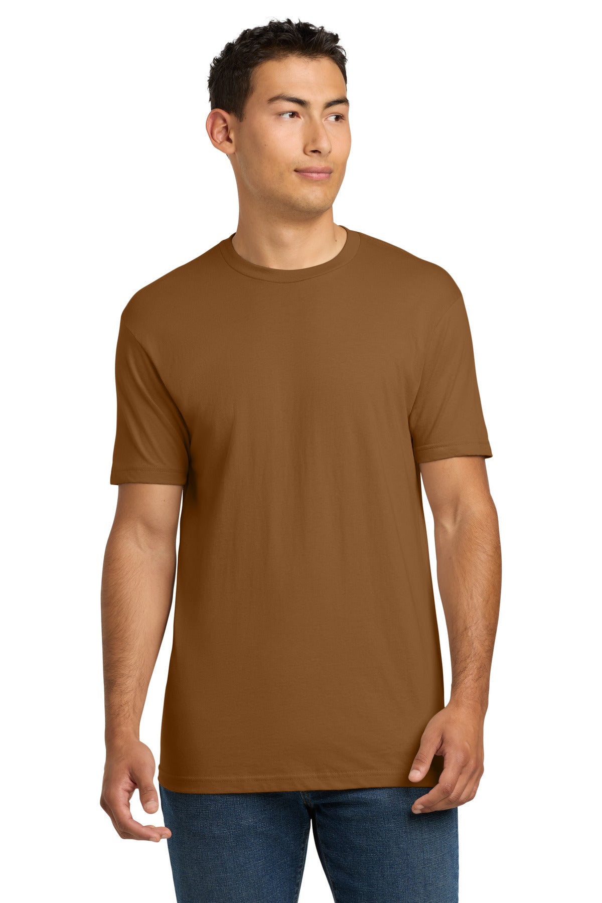 Next Level Apparel Adult Cotton Tee. NL3600 - Clay - front
