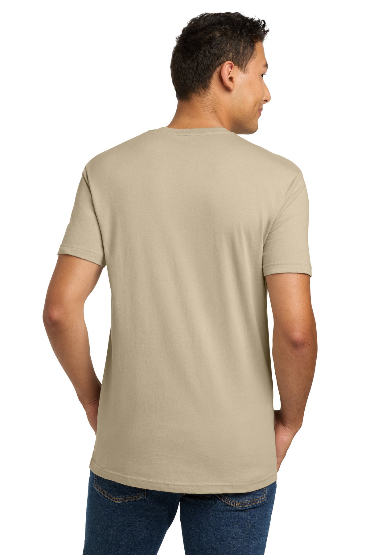 Next Level Apparel Adult Cotton Tee. NL3600 - Cream - back