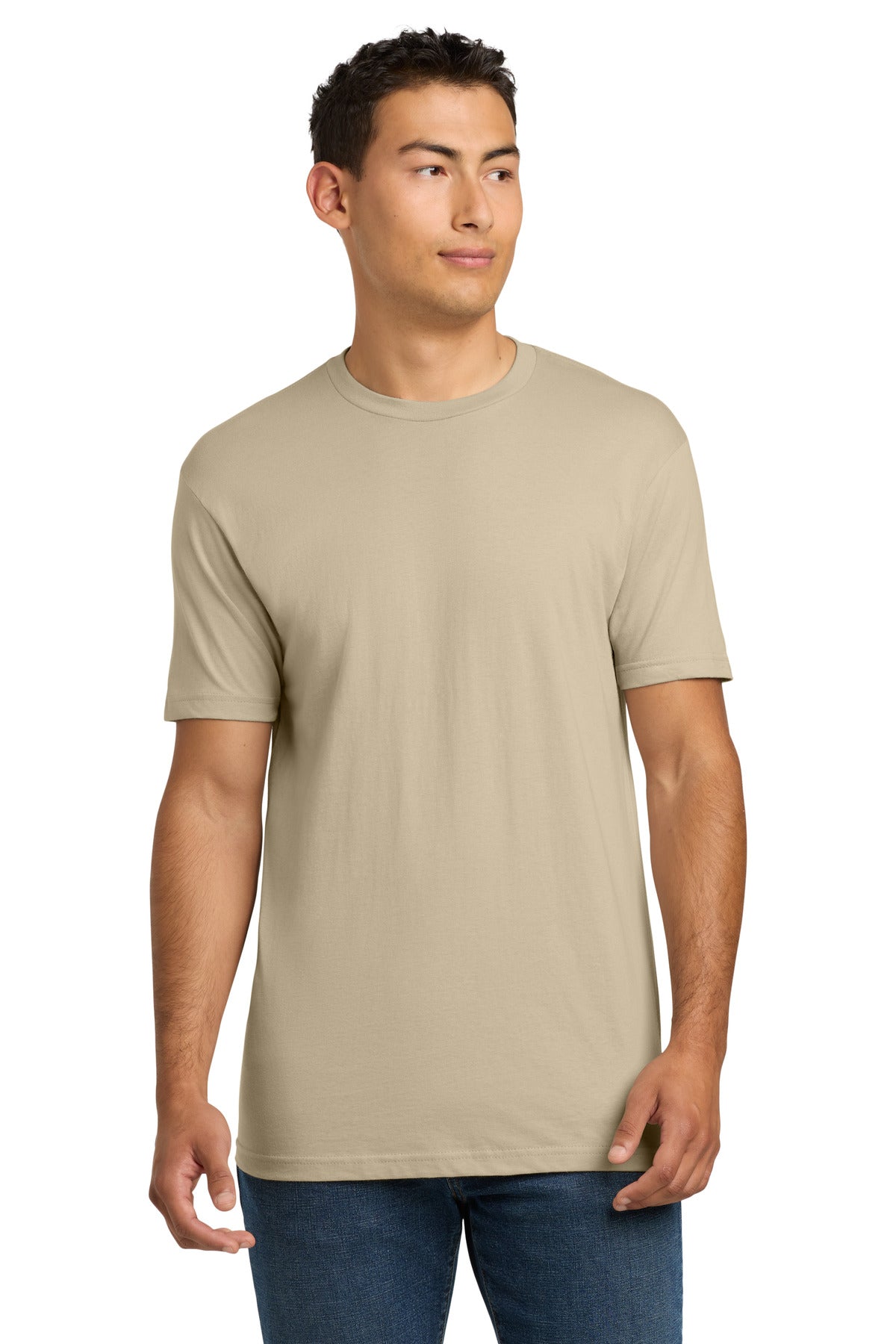 Next Level Apparel Adult Cotton Tee. NL3600 - Cream - front