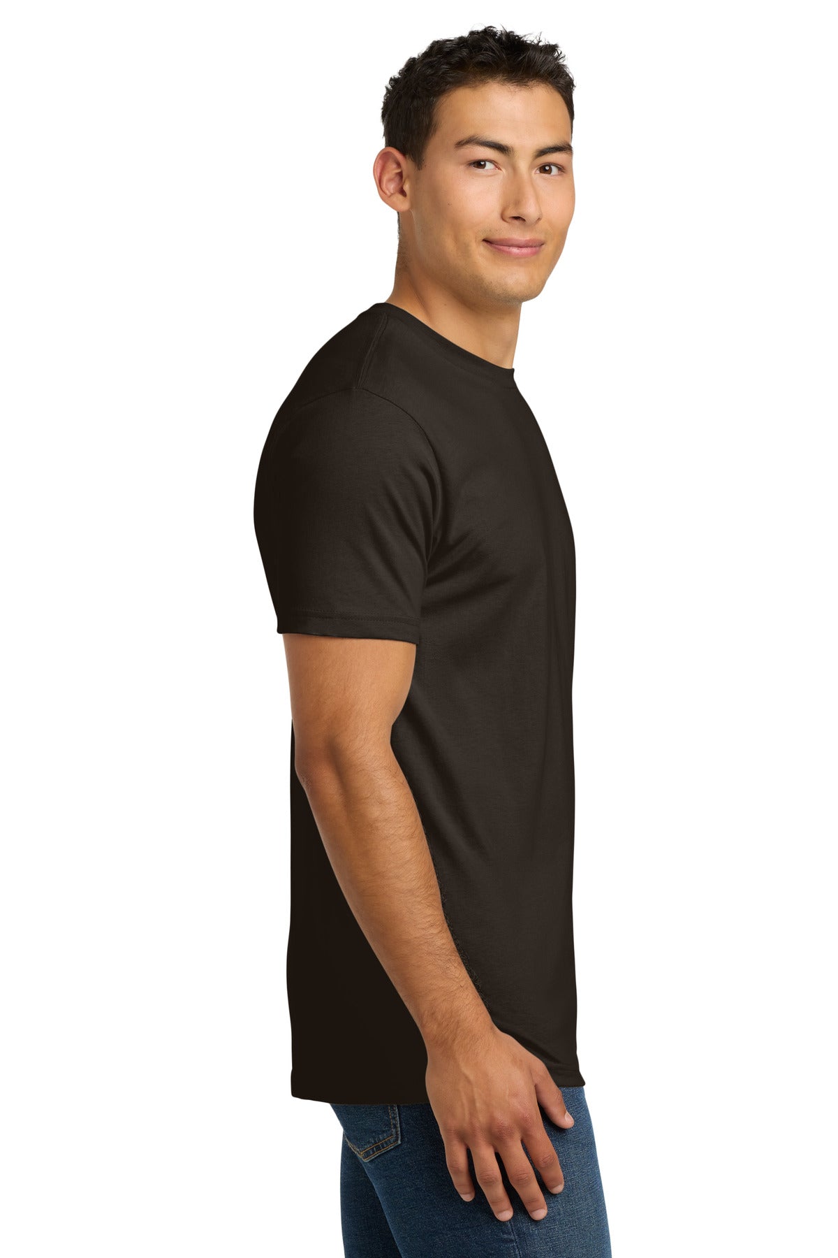 Next Level Apparel Adult Cotton Tee. NL3600 - Dark Chocolate - side