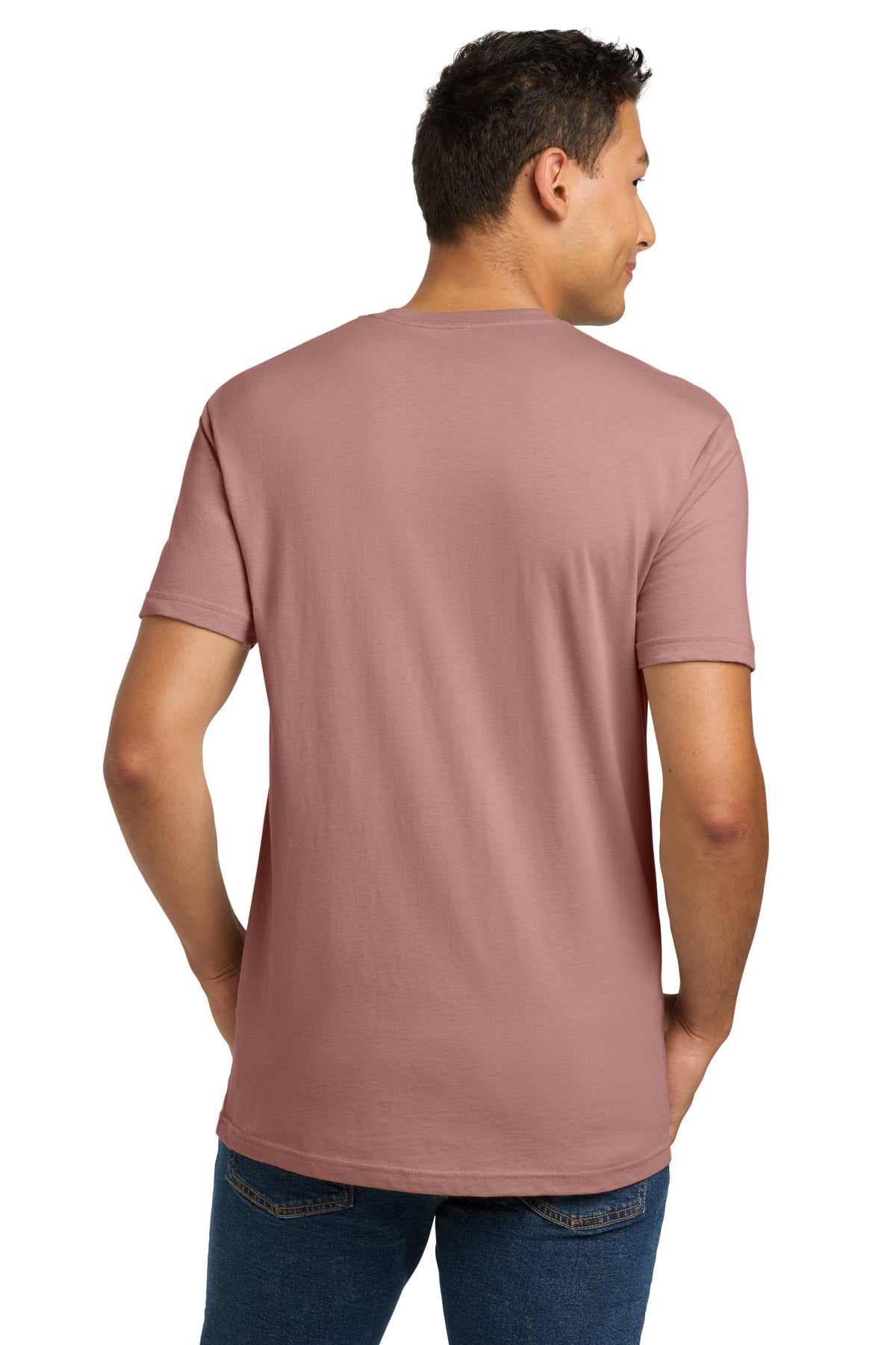 Next Level Apparel Adult Cotton Tee. NL3600 - Desert Pink - back