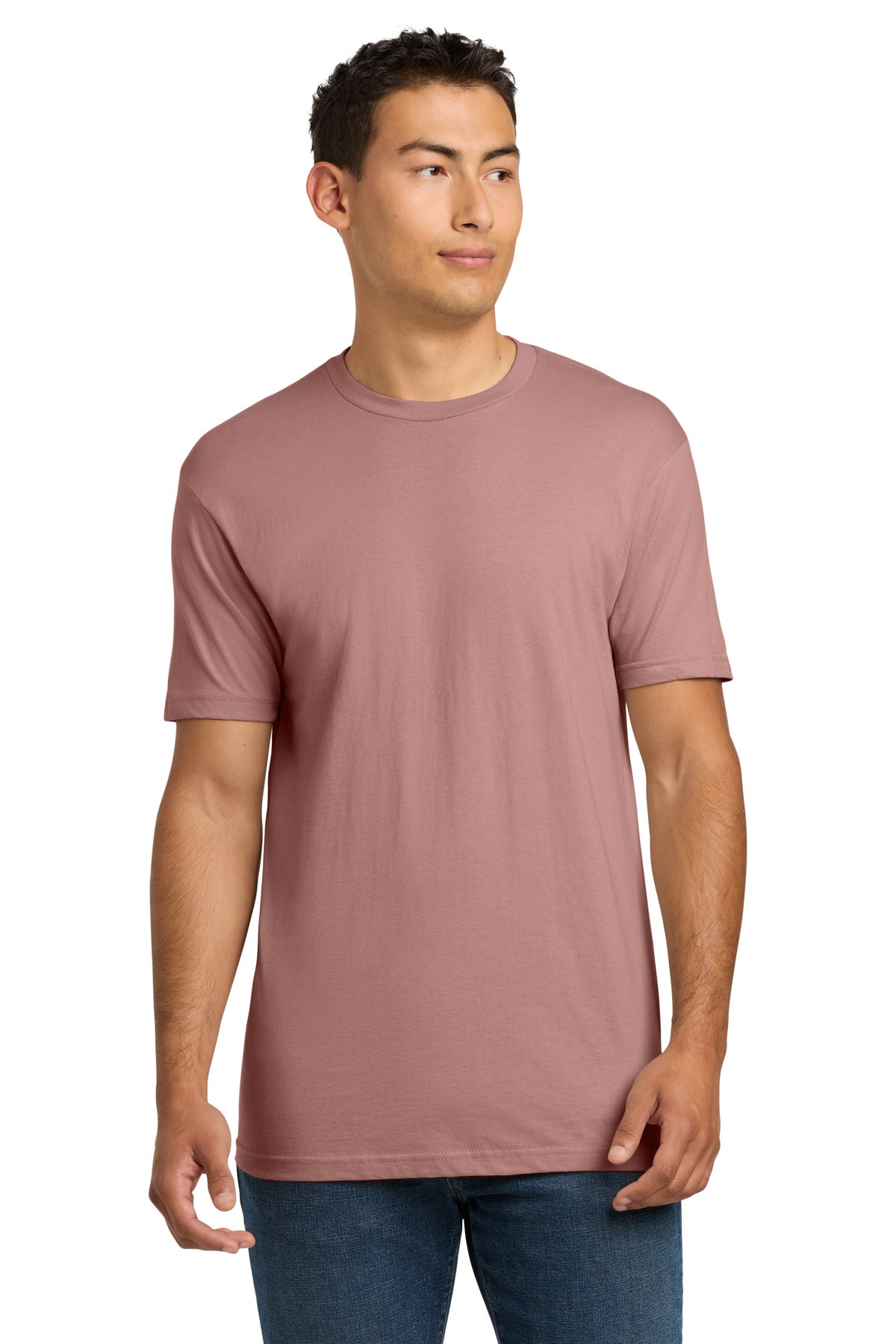 Next Level Apparel Adult Cotton Tee. NL3600 - Desert Pink - front