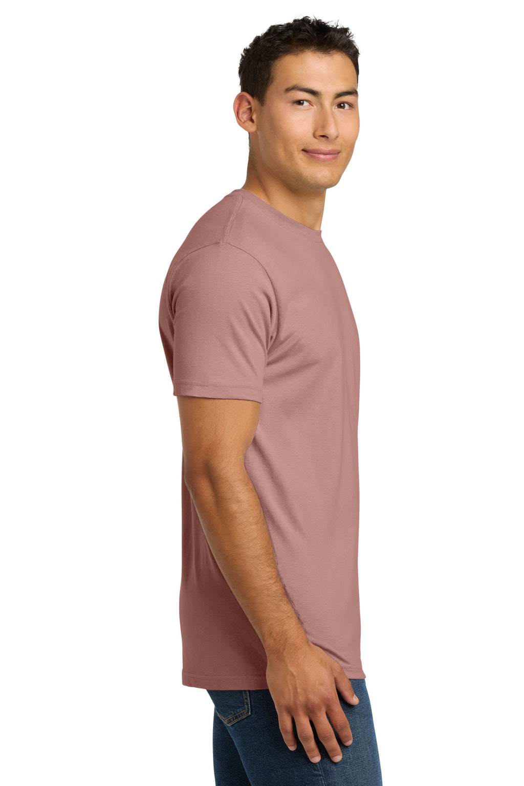 Next Level Apparel Adult Cotton Tee. NL3600 - Desert Pink - side