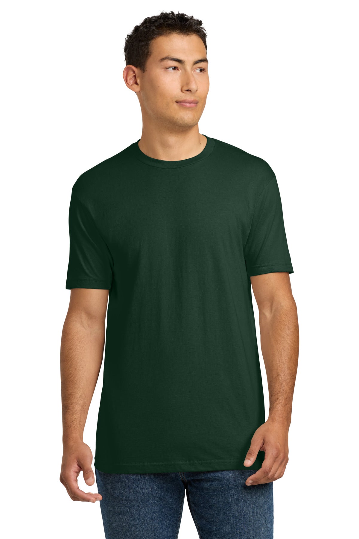 Next Level Apparel Adult Cotton Tee. NL3600 - Forest Green - front
