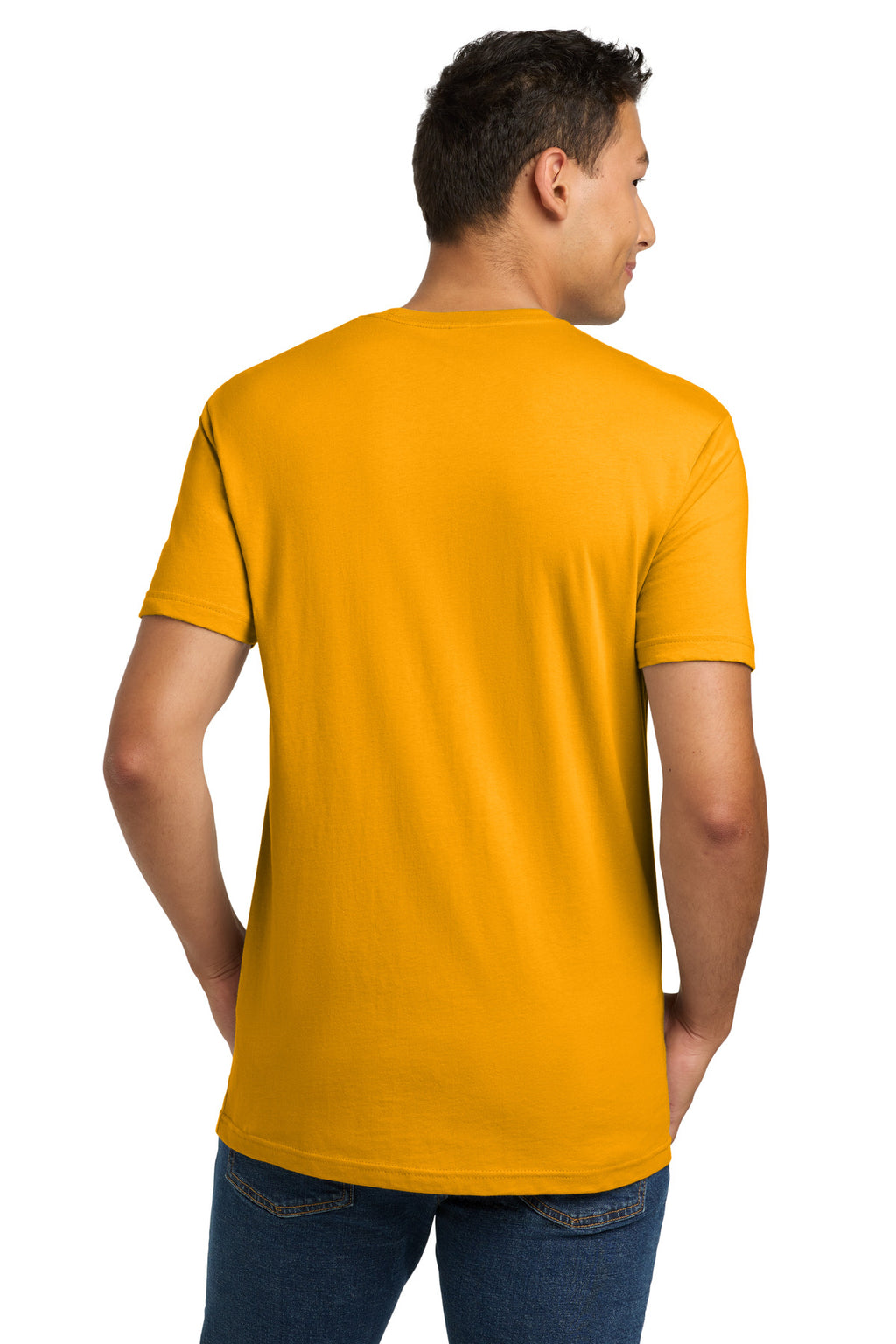 Next Level Apparel Adult Cotton Tee. NL3600 - Gold - back