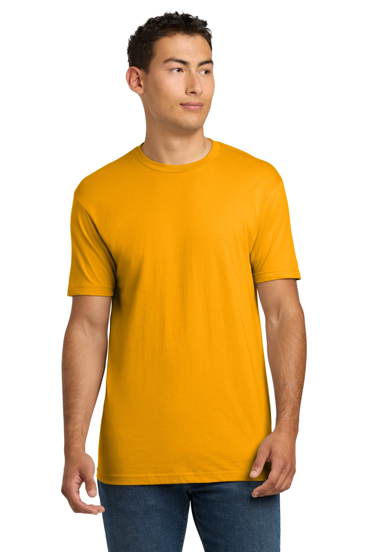 Next Level Apparel Adult Cotton Tee. NL3600 - Gold - front