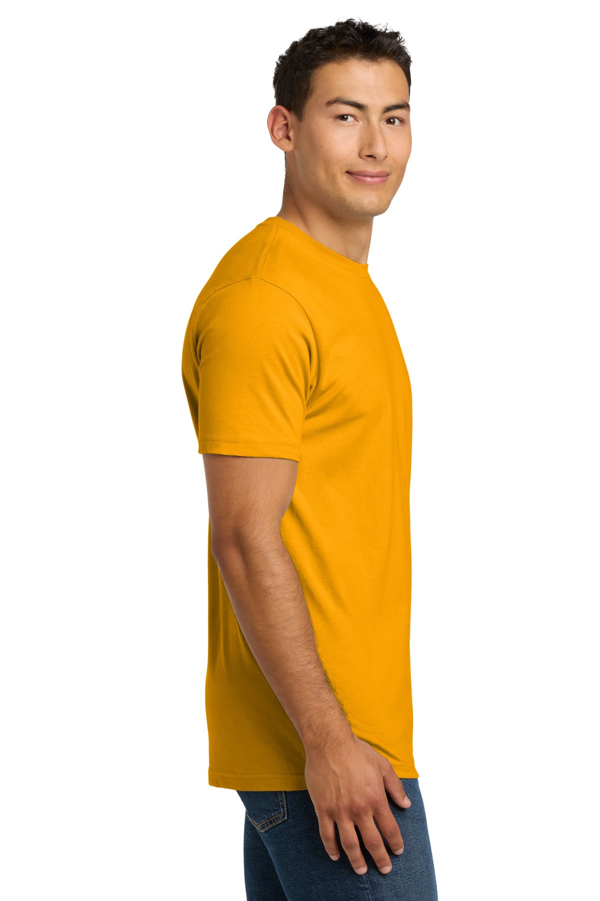 Next Level Apparel Adult Cotton Tee. NL3600 - Gold - side