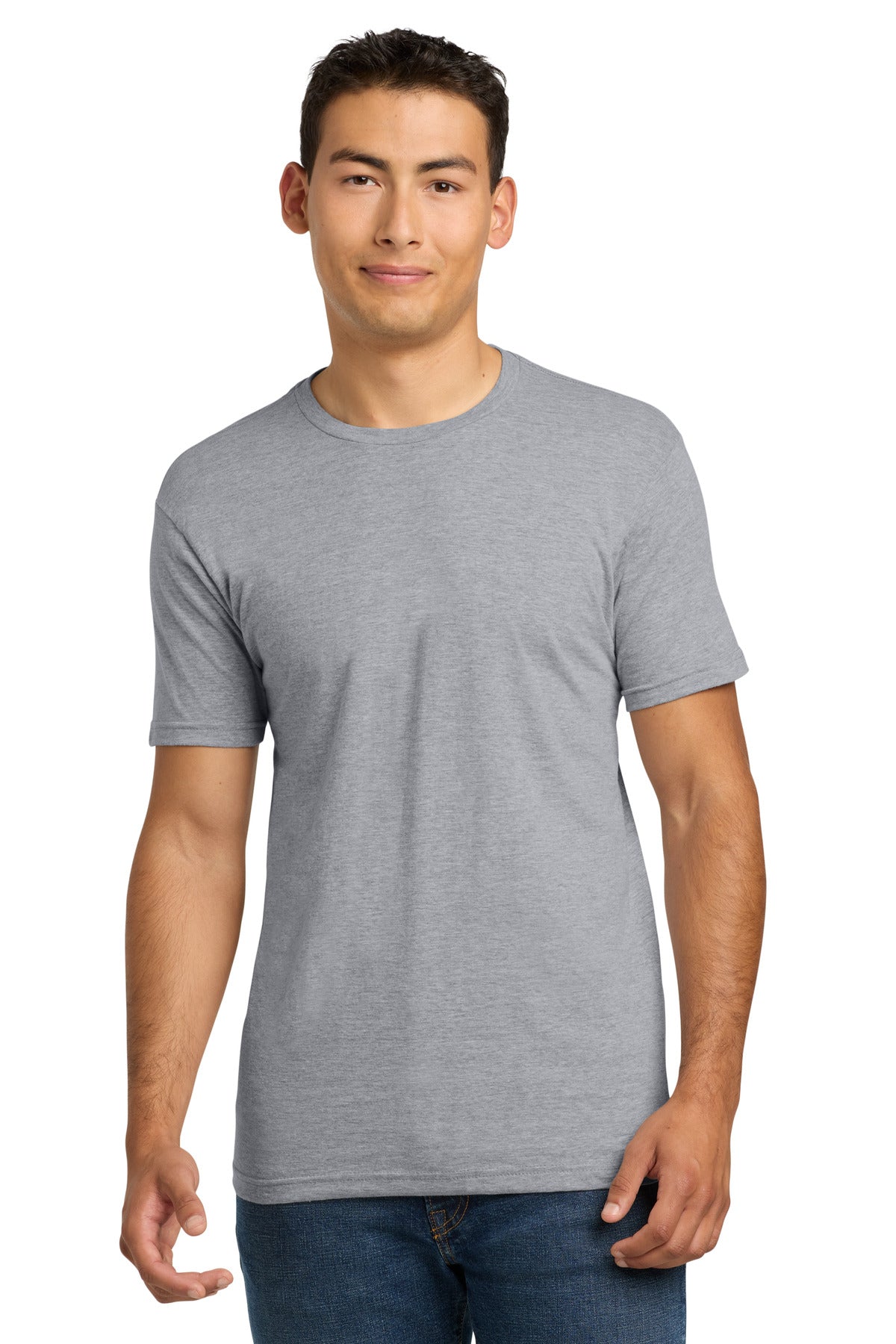 Next Level Apparel Adult Cotton Tee. NL3600 - Heather Gray - front