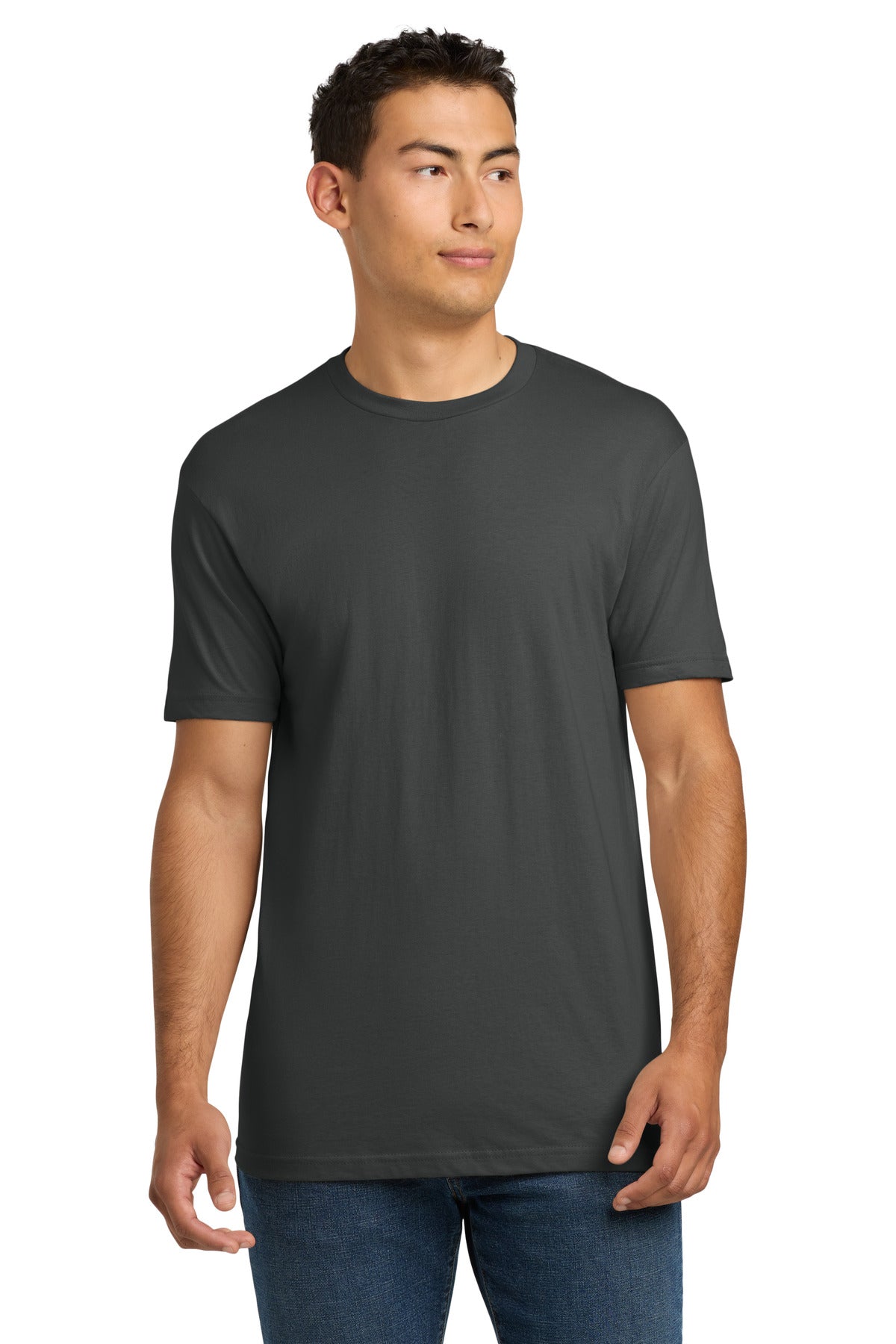 Next Level Apparel Adult Cotton Tee. NL3600 - Heavy Metal - front