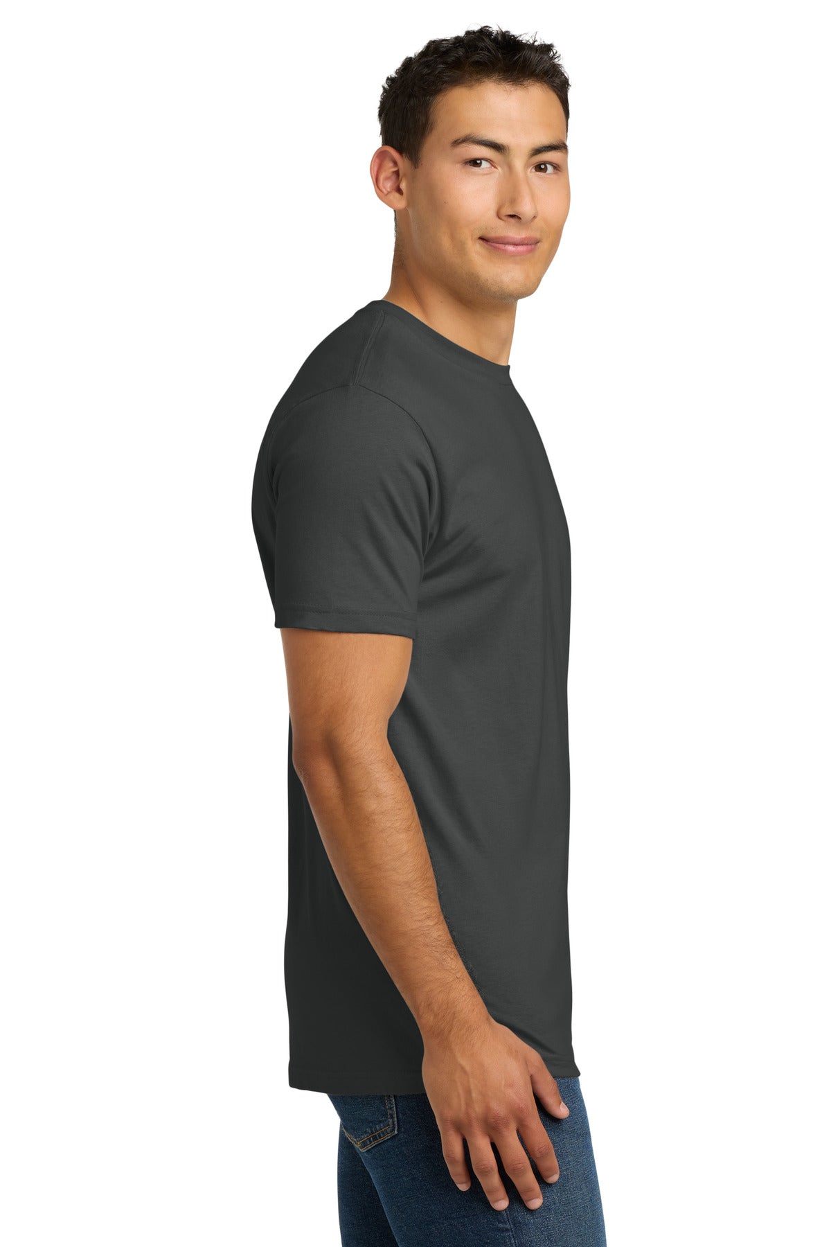 Next Level Apparel Adult Cotton Tee. NL3600 - Heavy Metal - side