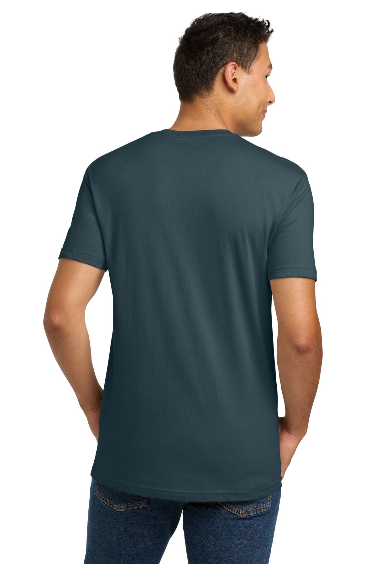 Next Level Apparel Adult Cotton Tee. NL3600 - Indigo - back