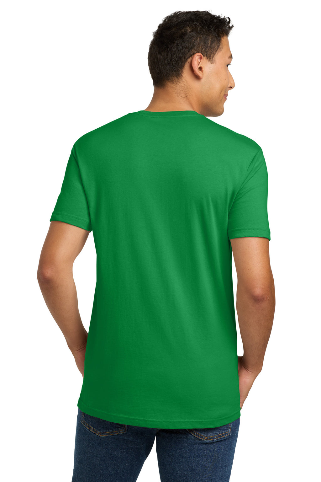 Next Level Apparel Adult Cotton Tee. NL3600 - Kelly Green - back