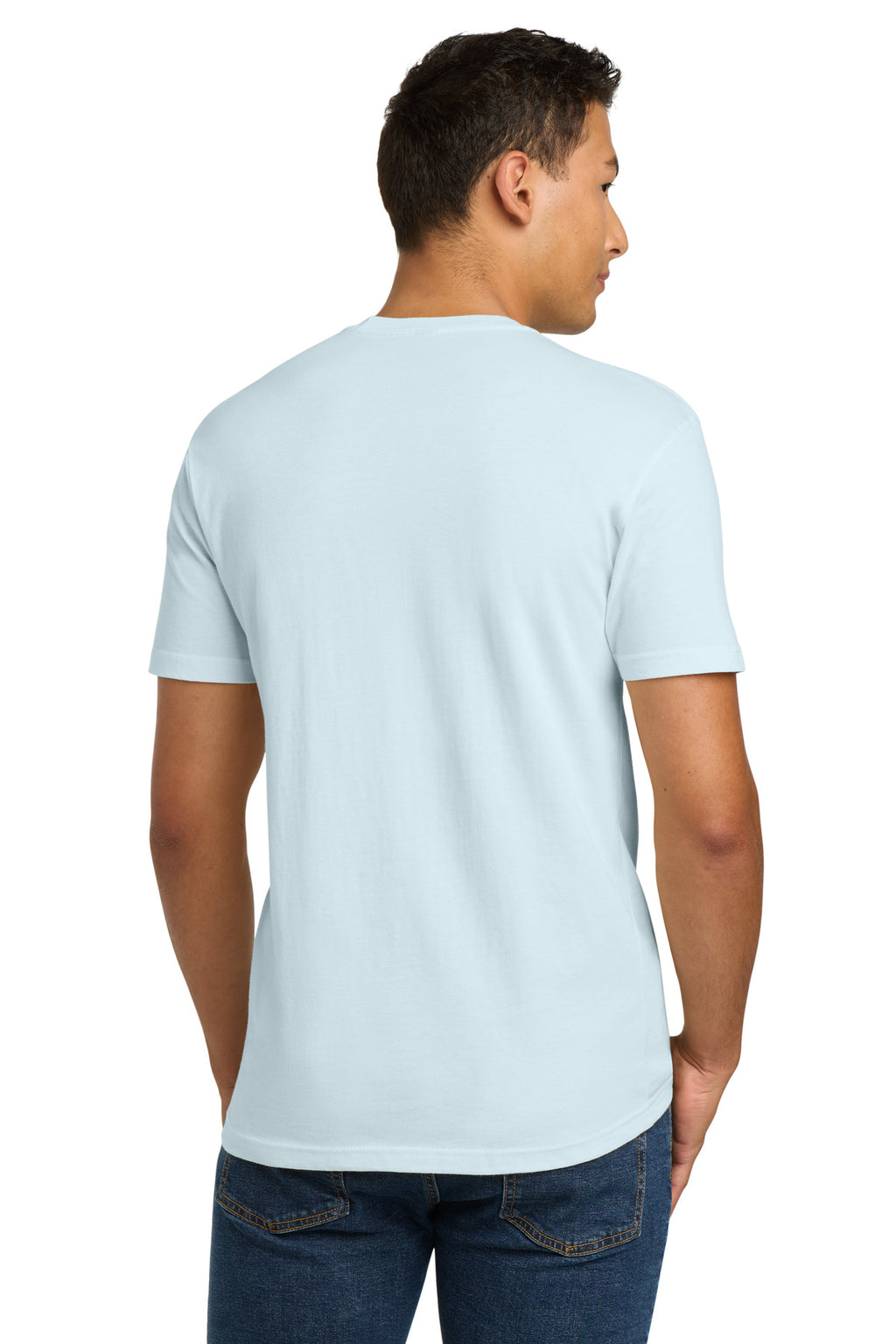 Next Level Apparel Adult Cotton Tee. NL3600 - Light Blue - back