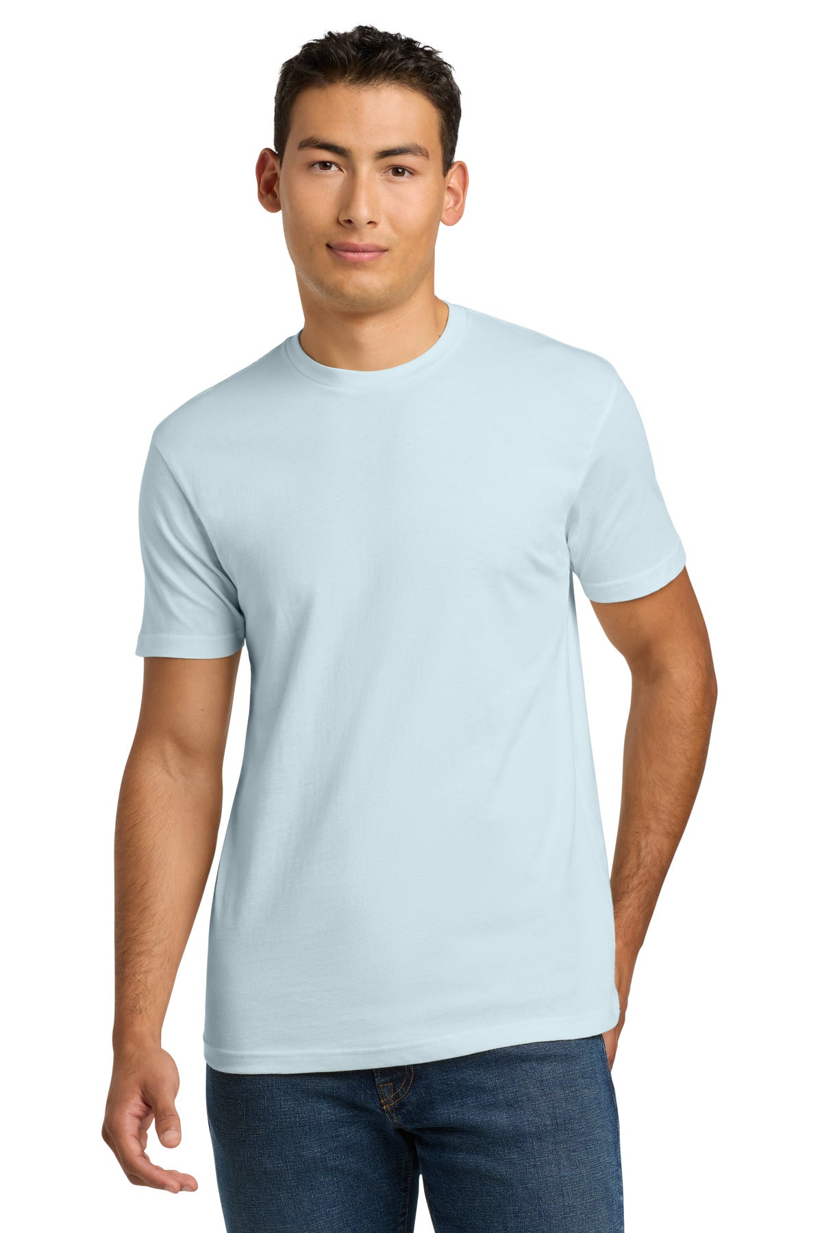 Next Level Apparel Adult Cotton Tee. NL3600 - Light Blue - front