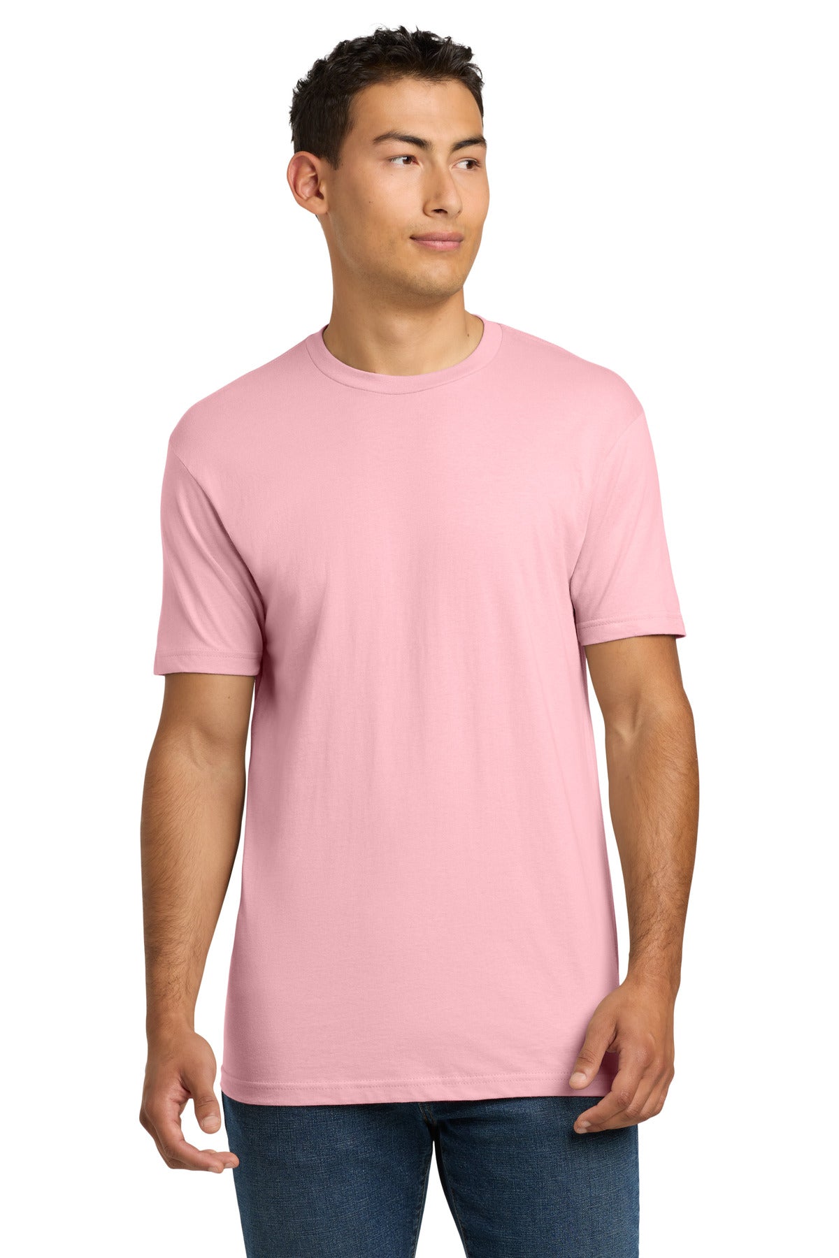 Next Level Apparel Adult Cotton Tee. NL3600 - Light Pink - front