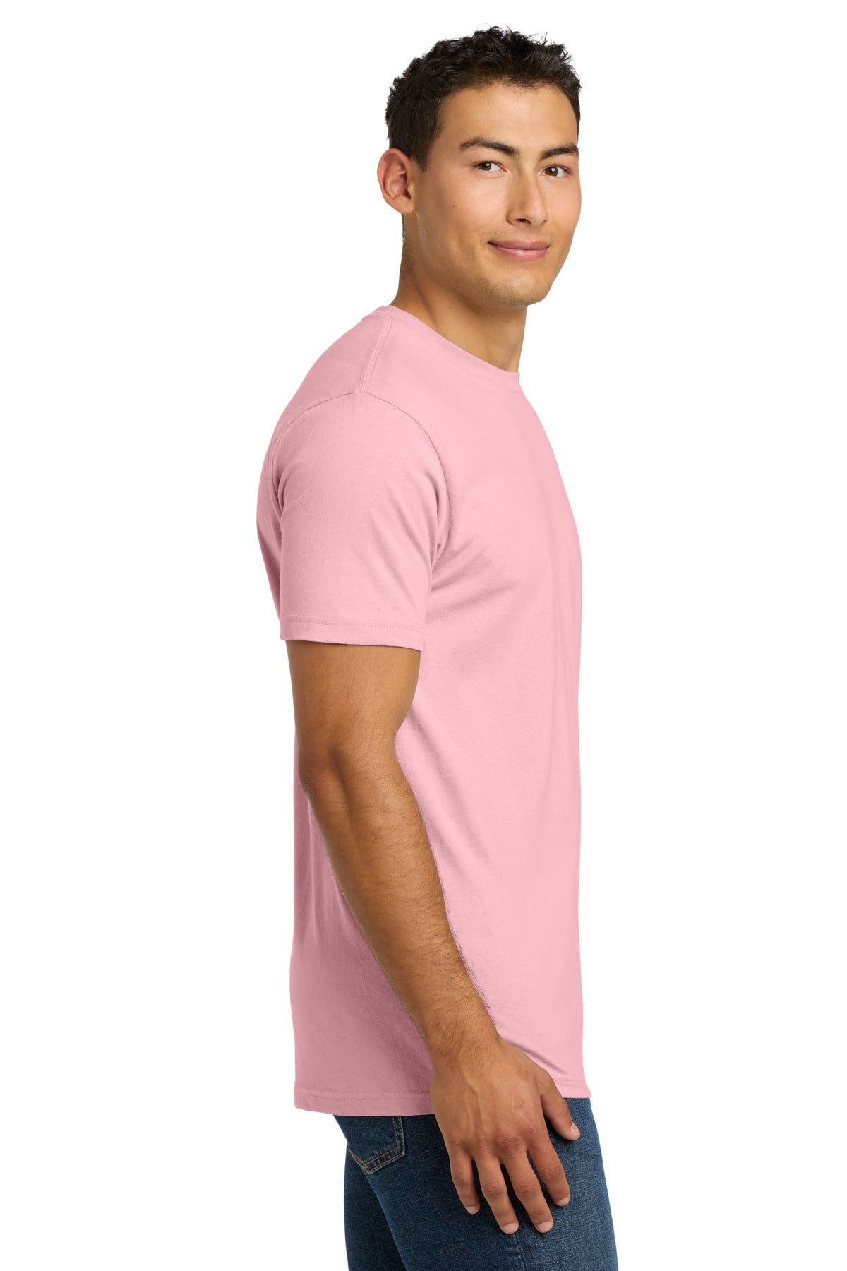 Next Level Apparel Adult Cotton Tee. NL3600 - Light Pink - side