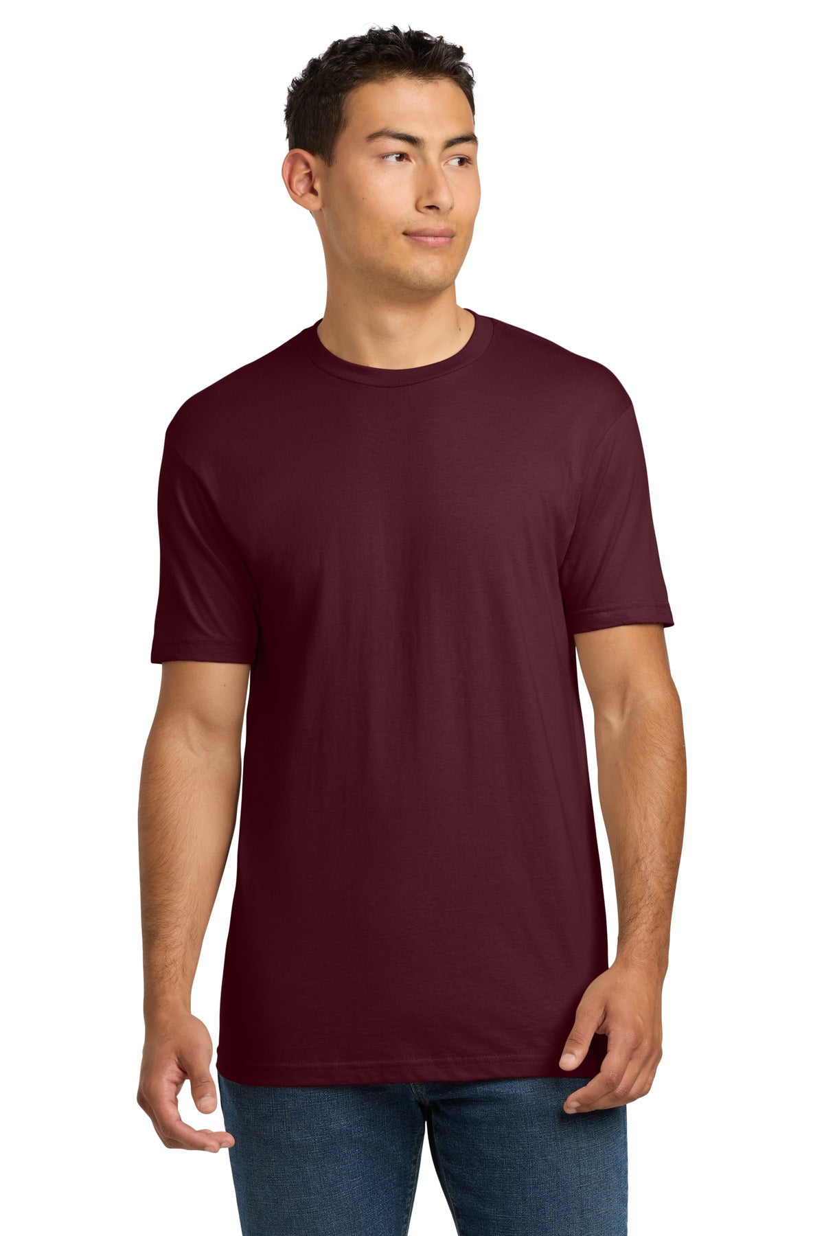 Next Level Apparel Adult Cotton Tee. NL3600 - Maroon - front