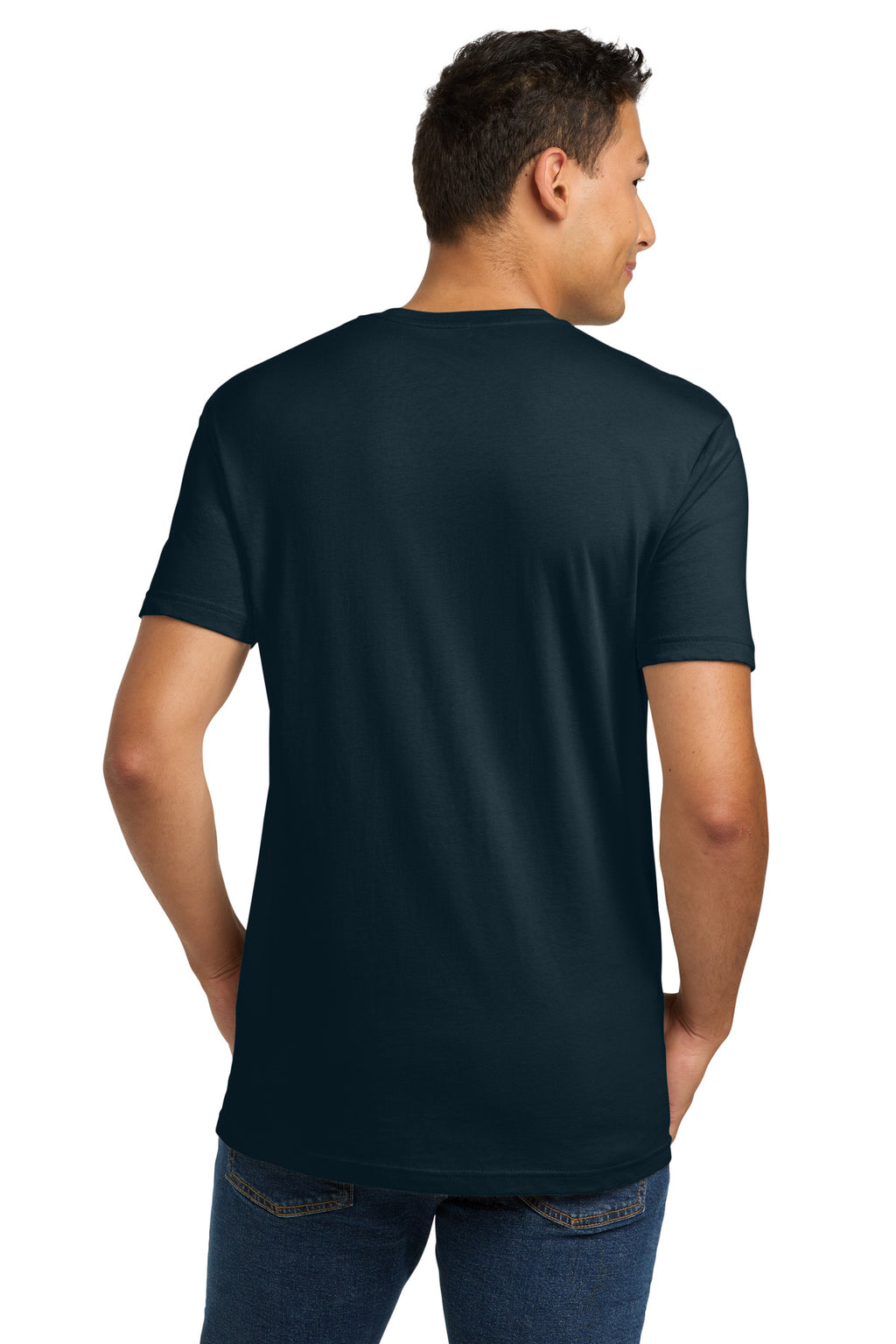Next Level Apparel Adult Cotton Tee. NL3600 - Midnight Navy - back