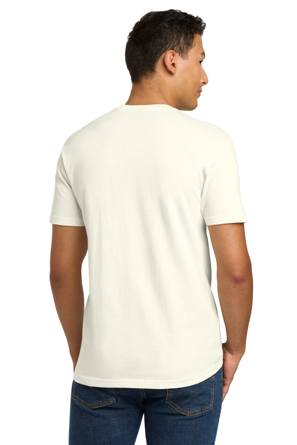 Next Level Apparel Adult Cotton Tee. NL3600 - Natural - back