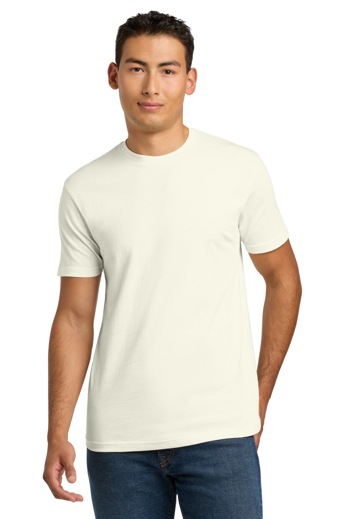Next Level Apparel Adult Cotton Tee. NL3600 - Natural - front