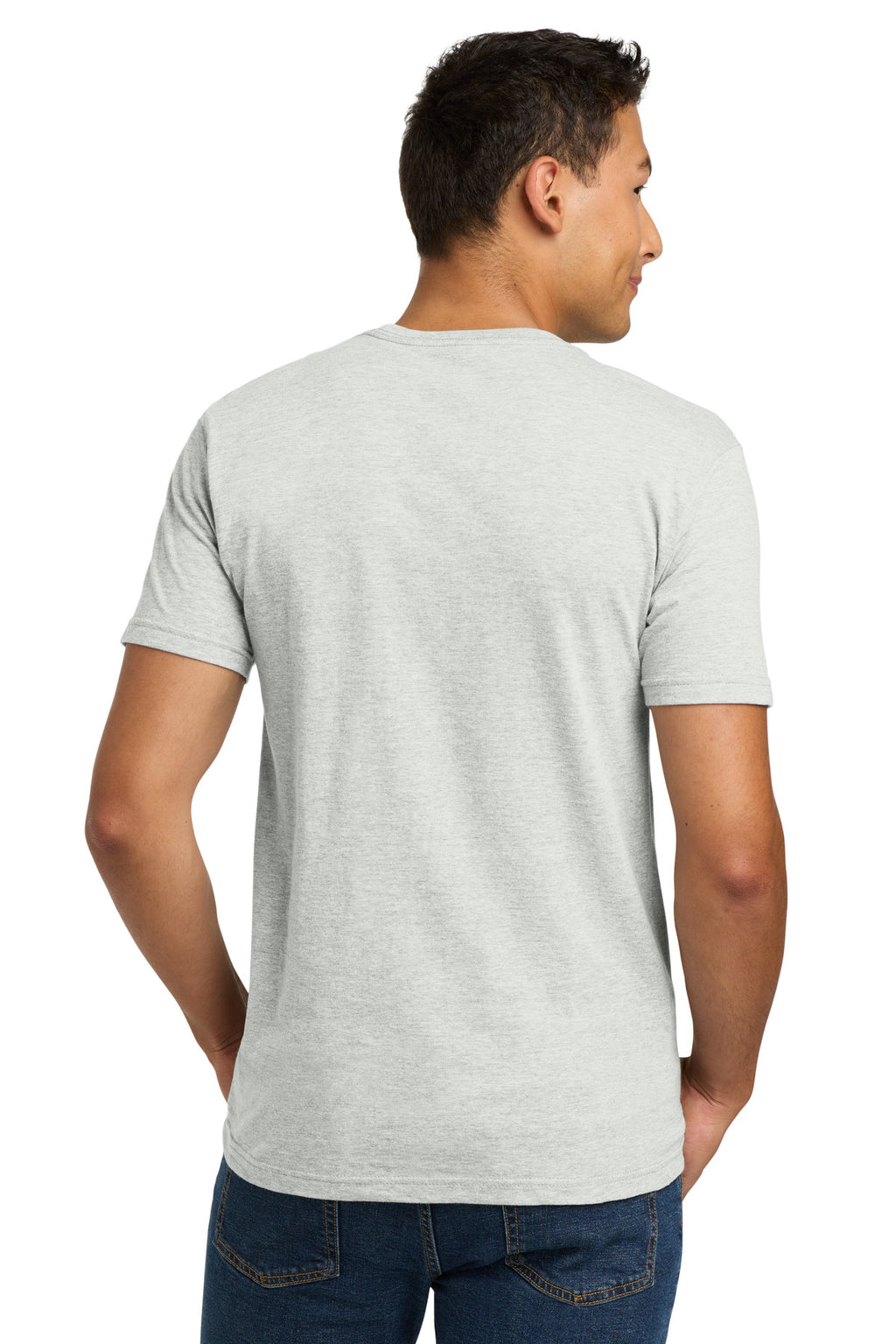 Next Level Apparel Adult Cotton Tee. NL3600 - Oatmeal - back