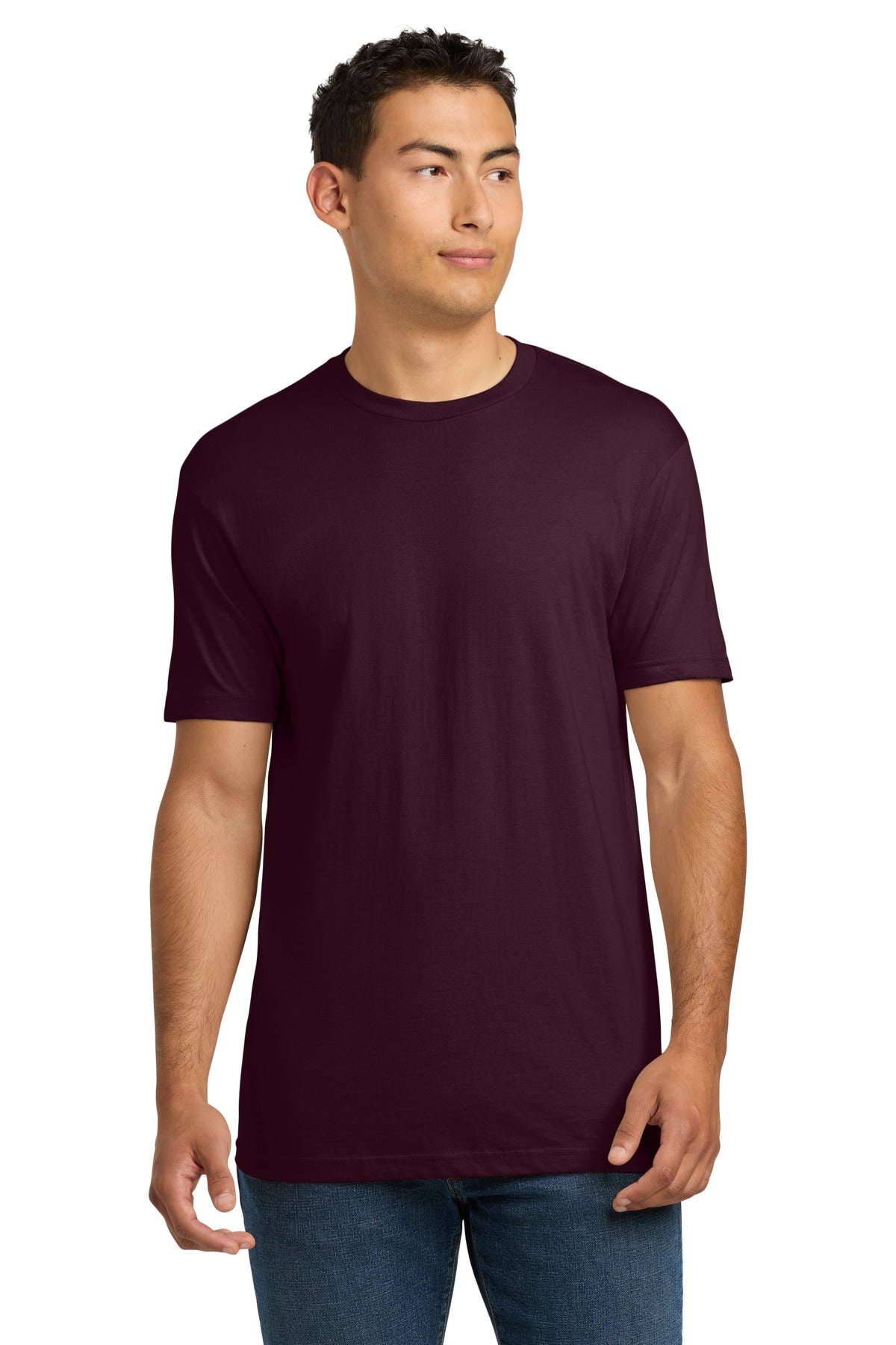 Next Level Apparel Adult Cotton Tee. NL3600 - Oxblood - front