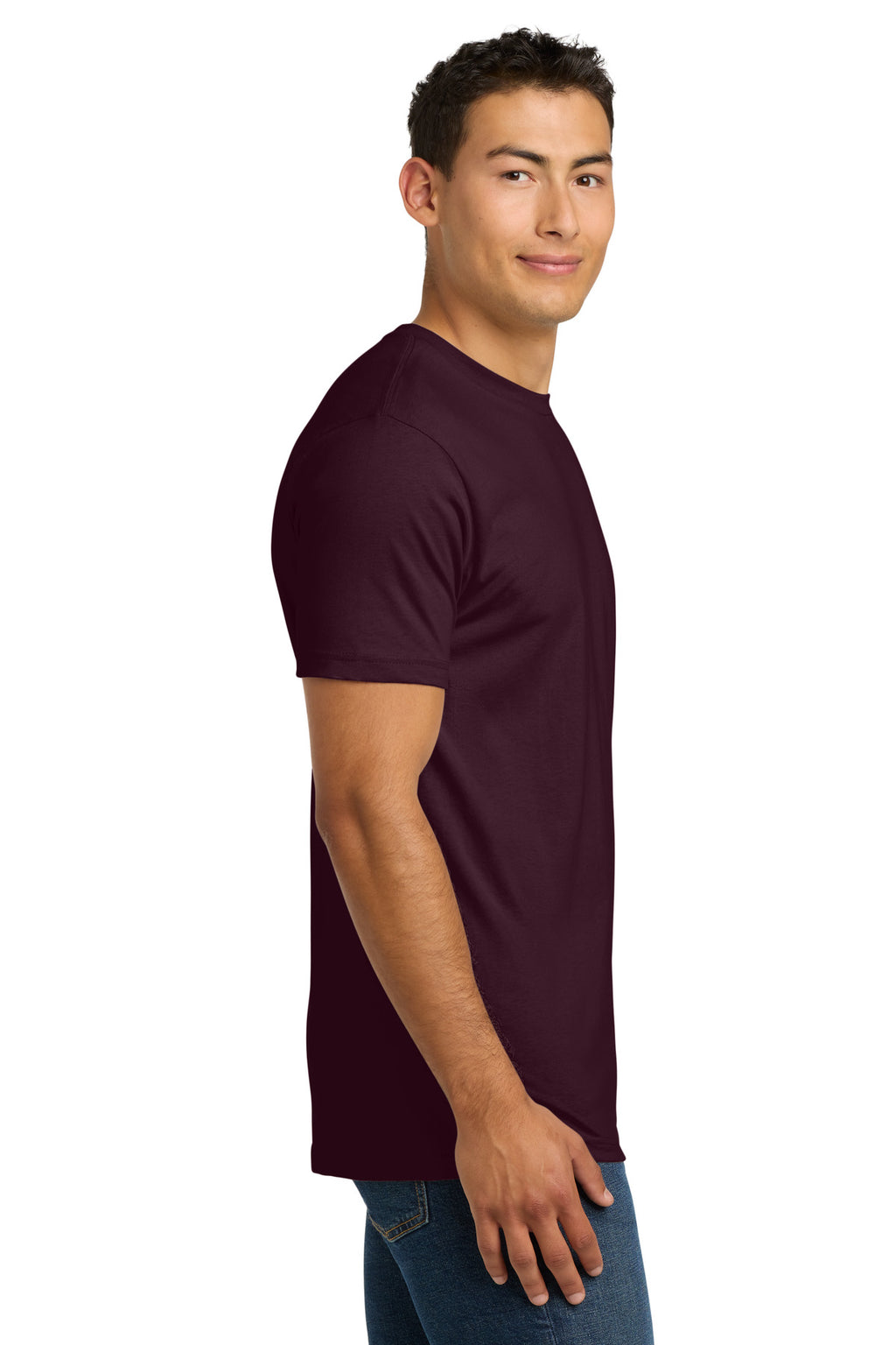 Next Level Apparel Adult Cotton Tee. NL3600 - Oxblood - side