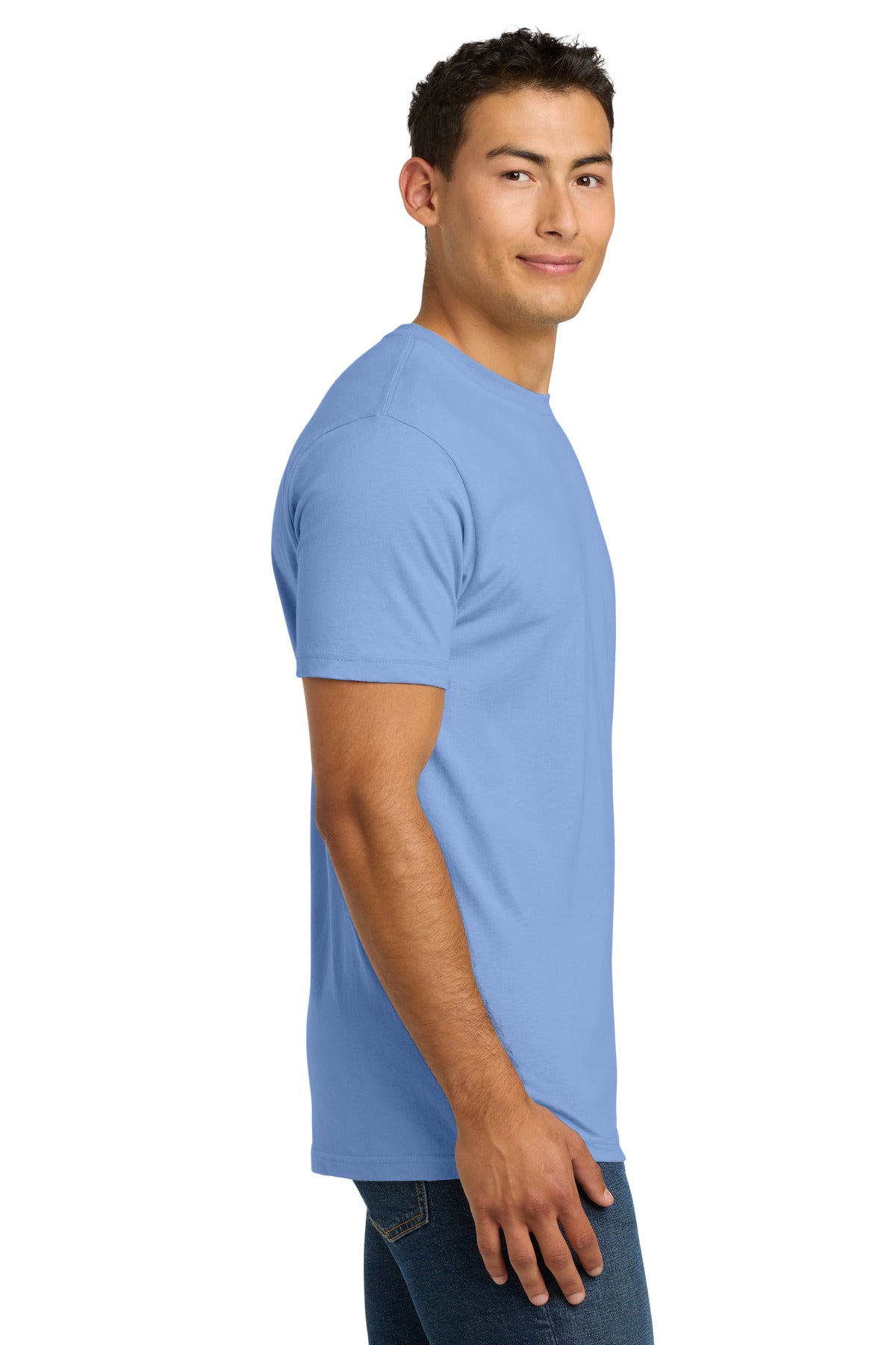 Next Level Apparel Adult Cotton Tee. NL3600 - Peri Blue - side