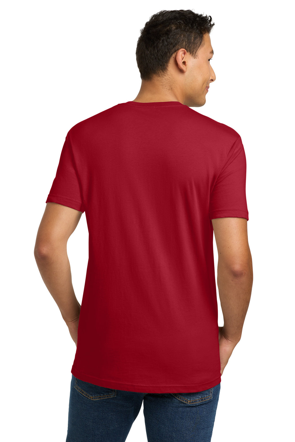 Next Level Apparel Adult Cotton Tee. NL3600 - Red - back