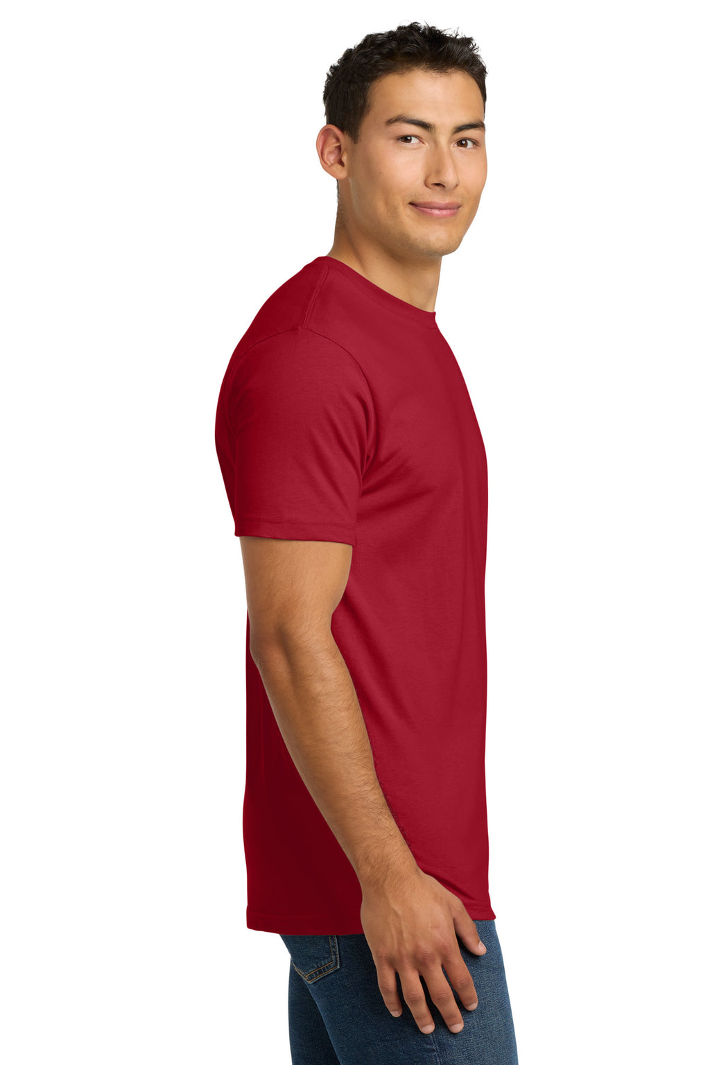 Next Level Apparel Adult Cotton Tee. NL3600 - Red - side