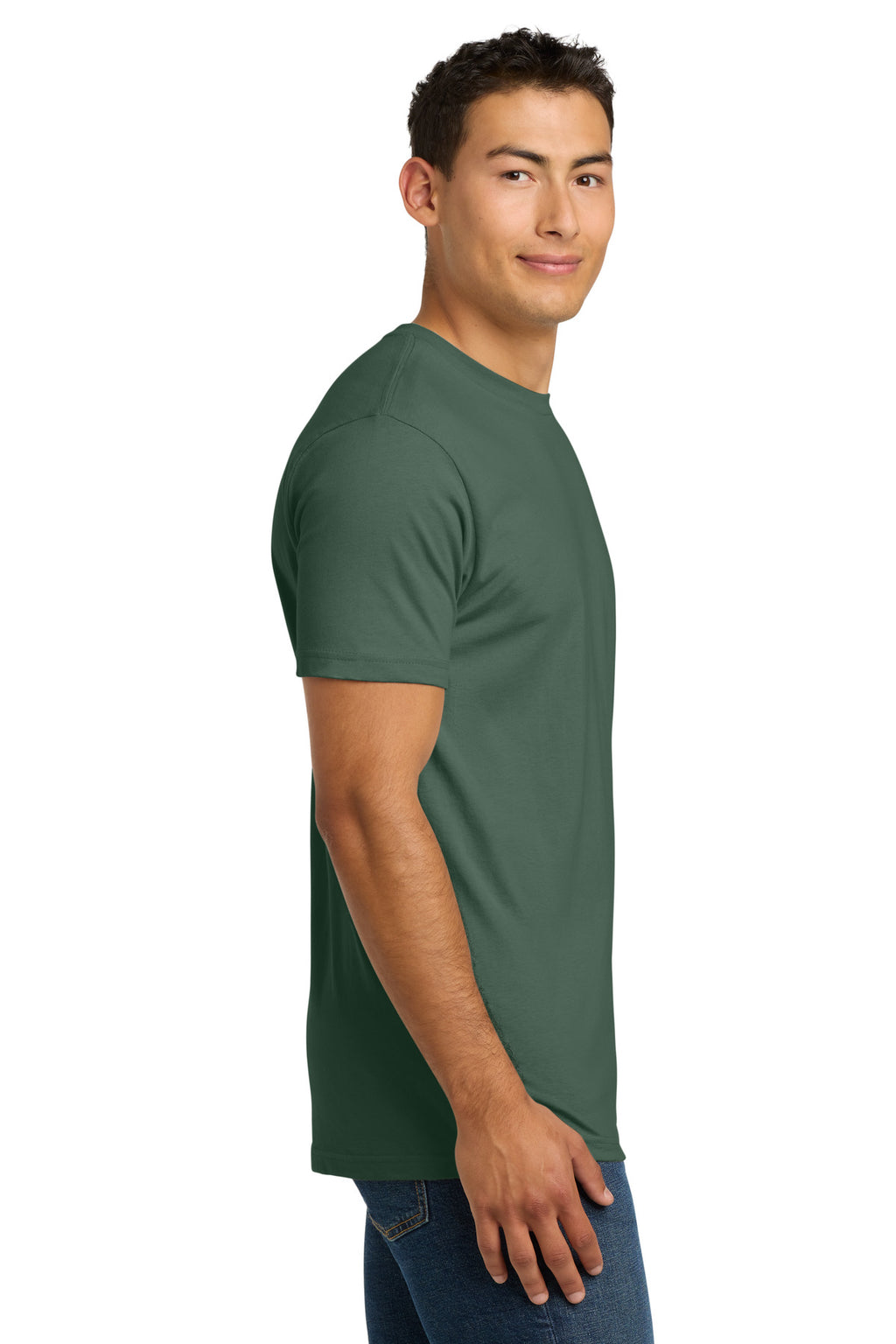 Next Level Apparel Adult Cotton Tee. NL3600 - Royal Pine - side
