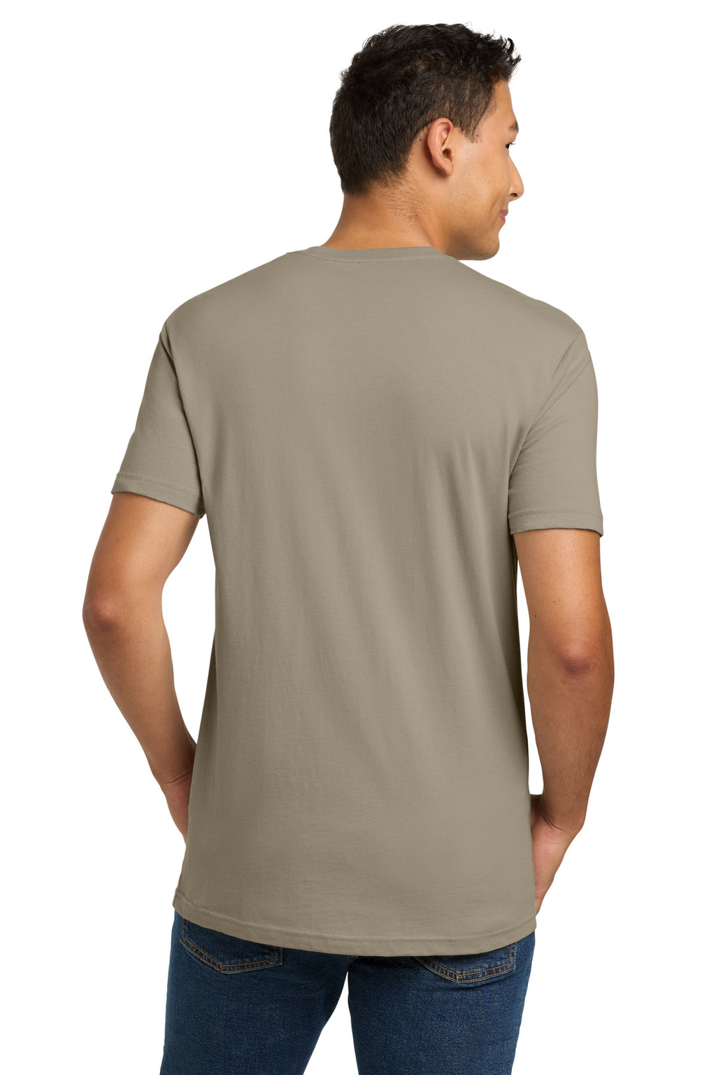 Next Level Apparel Adult Cotton Tee. NL3600 - Tan - back