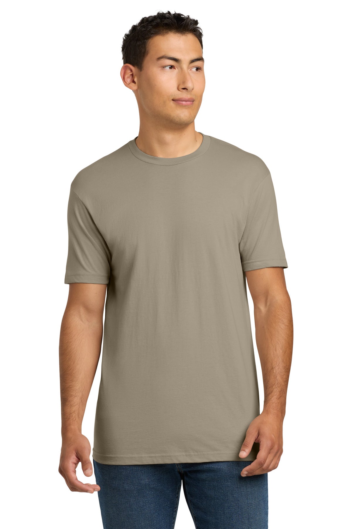 Next Level Apparel Adult Cotton Tee. NL3600 - Tan - front