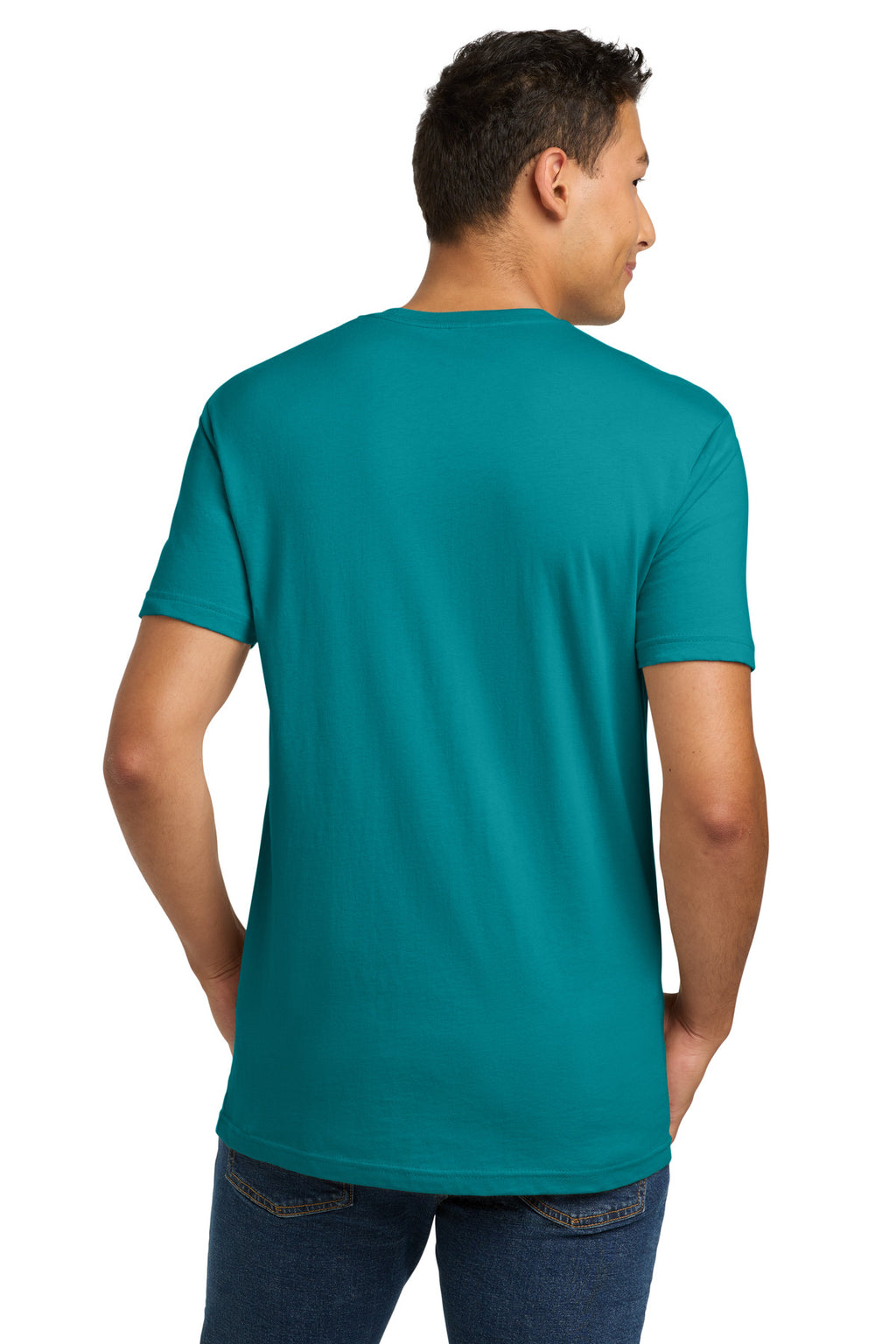 Next Level Apparel Adult Cotton Tee. NL3600 - Teal - back