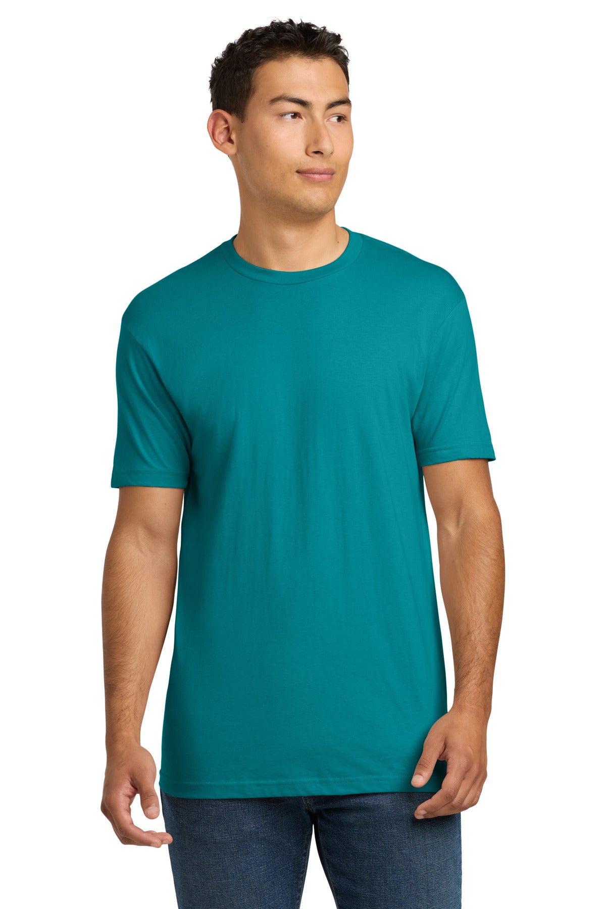 Next Level Apparel Adult Cotton Tee. NL3600 - Teal - front