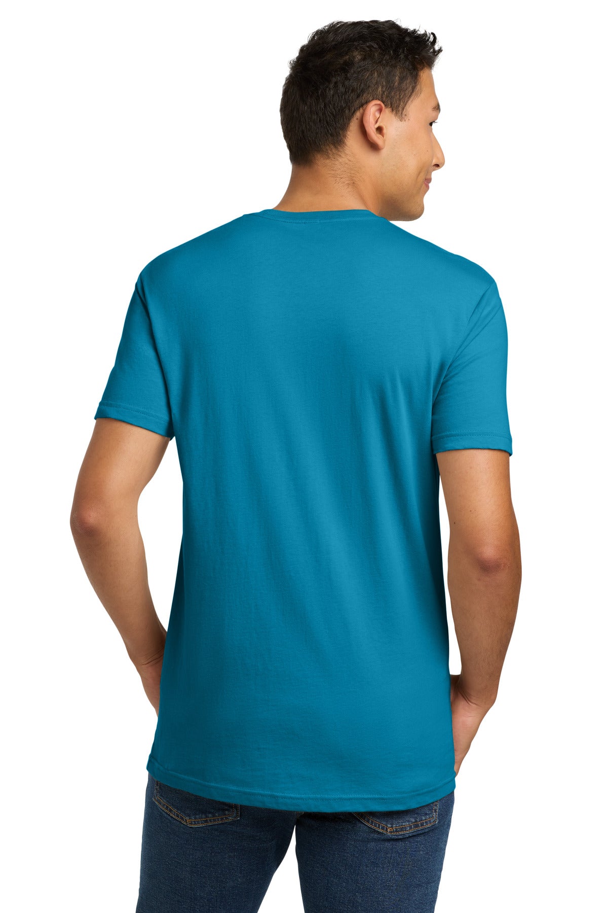 Next Level Apparel Adult Cotton Tee. NL3600 - Turquoise - back