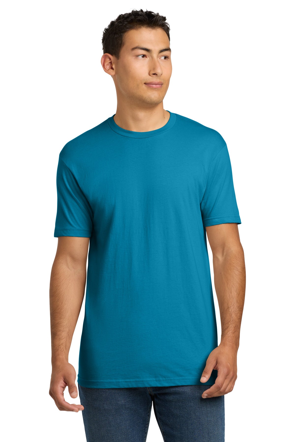 Next Level Apparel Adult Cotton Tee. NL3600 - Turquoise - front