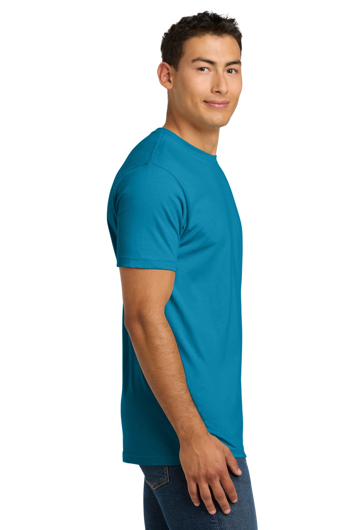 Next Level Apparel Adult Cotton Tee. NL3600 - Turquoise - side