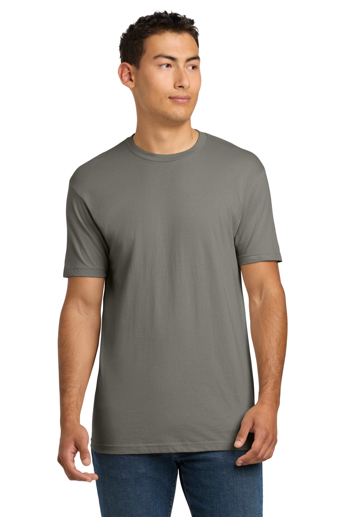 Next Level Apparel Adult Cotton Tee. NL3600 - Warm Gray - front