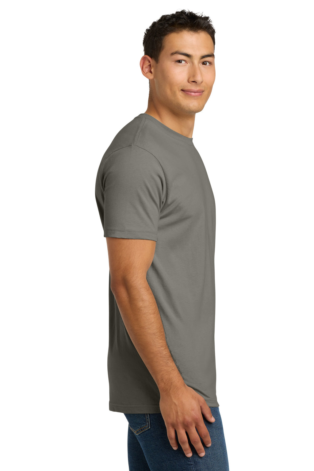 Next Level Apparel Adult Cotton Tee. NL3600 - Warm Gray - side