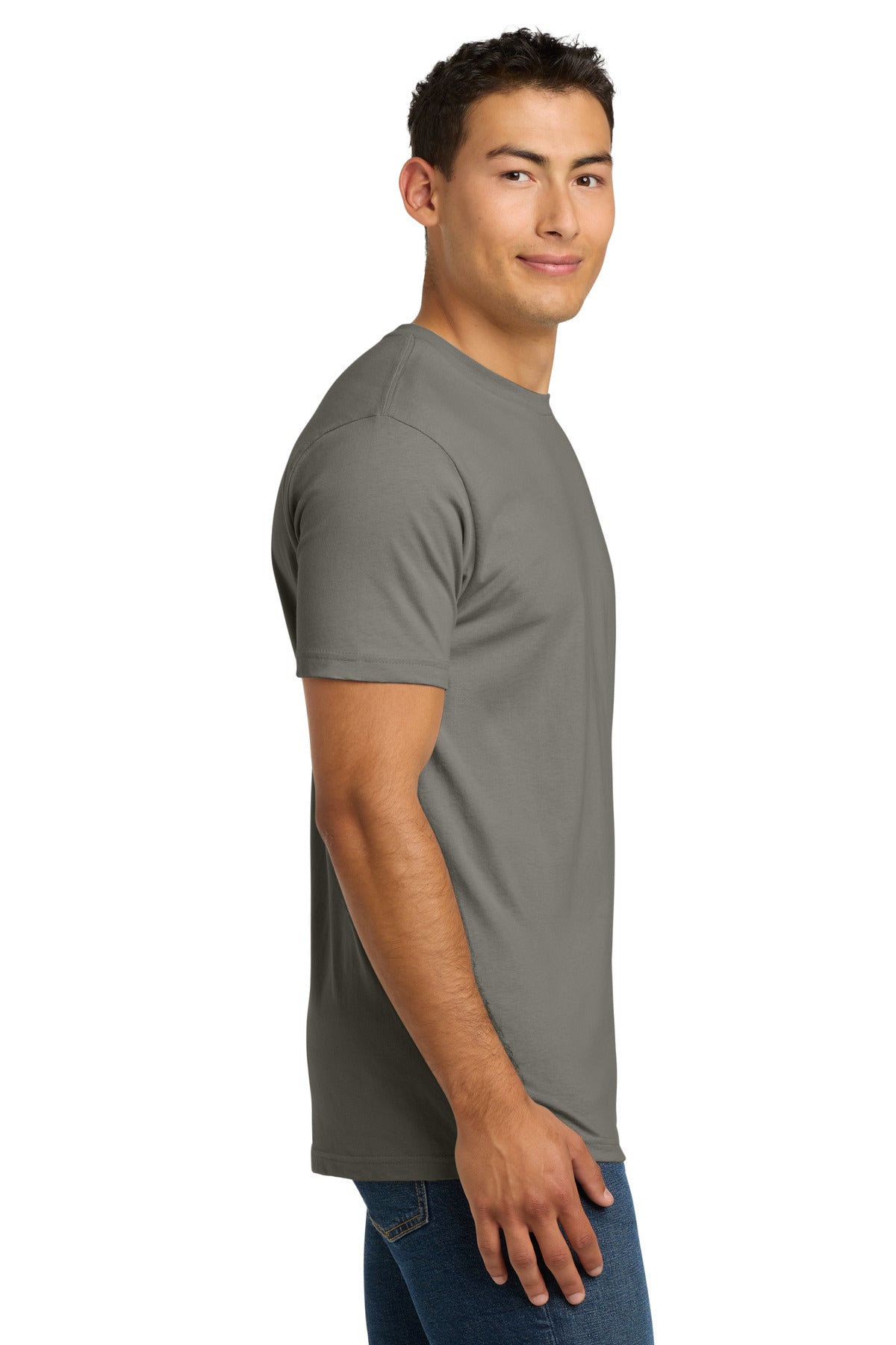 Next Level Apparel Adult Cotton Tee. NL3600 - Warm Gray - side