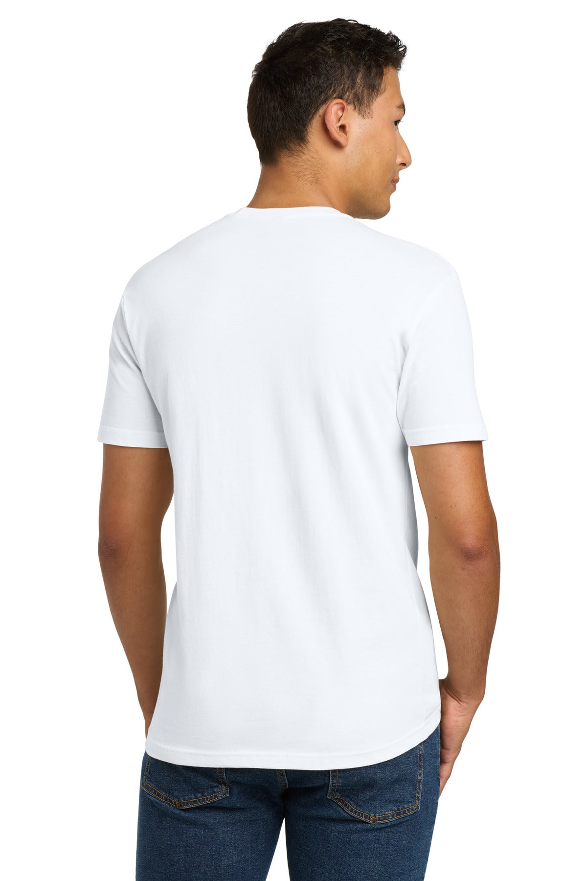 Next Level Apparel Adult Cotton Tee. NL3600 - White - back
