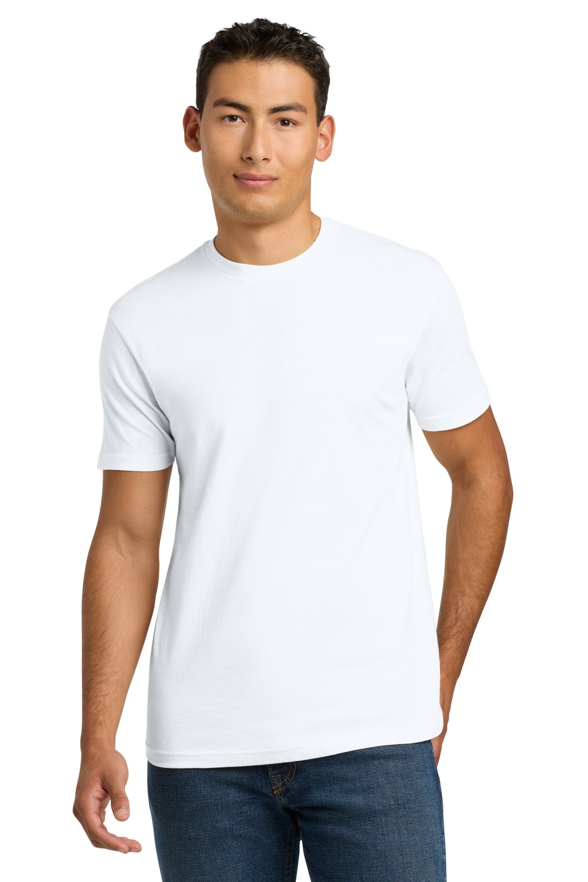 Next Level Apparel Adult Cotton Tee. NL3600 - White - front