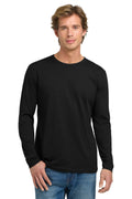 Next Level Apparel Cotton Long Sleeve Tee. NL3601 - Black - front