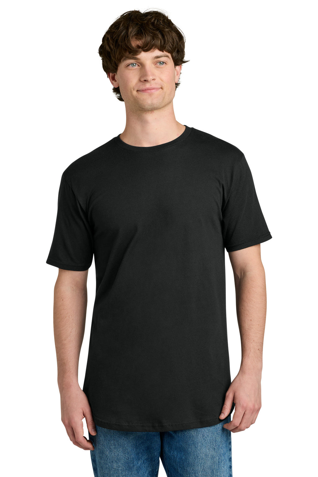 Next Level Apparel Cotton Long Body Tee NL3602 - Black - front