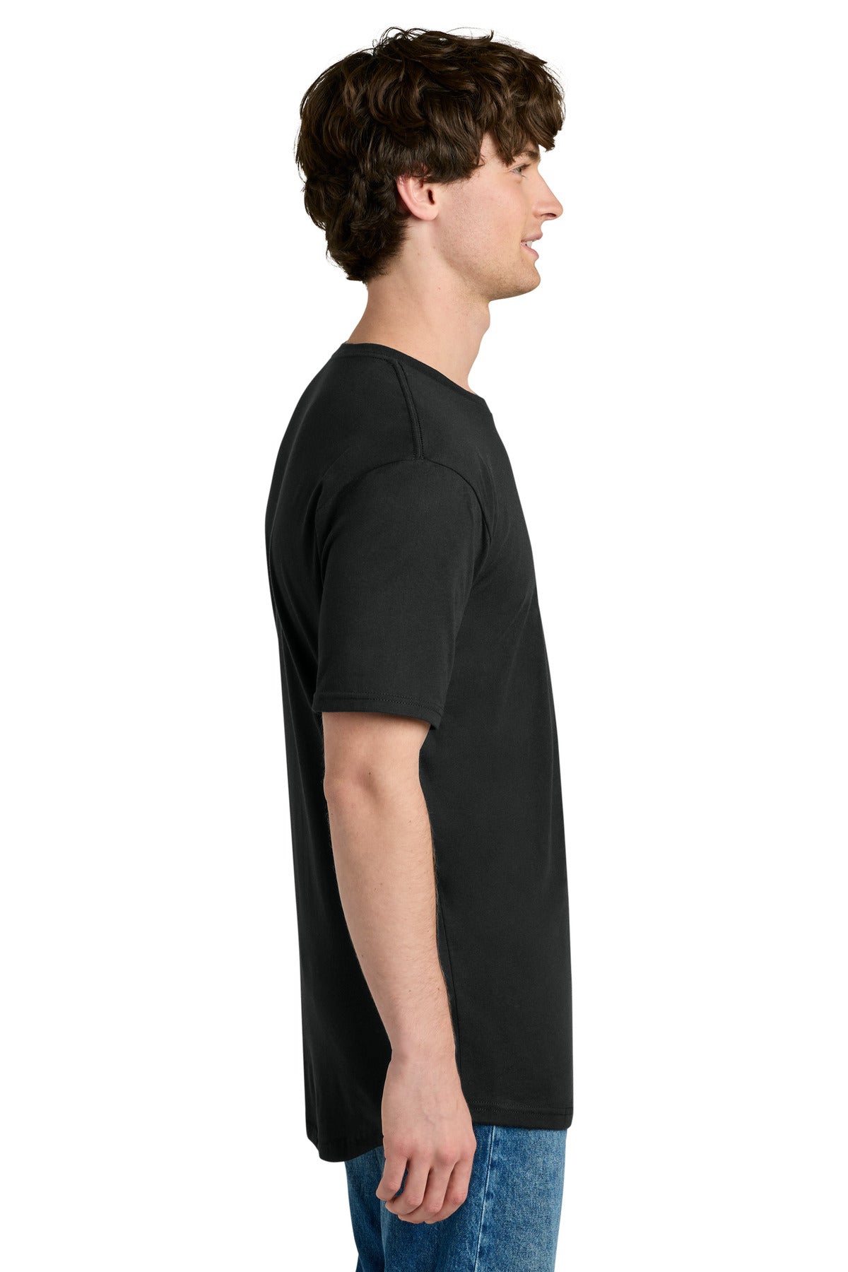 Next Level Apparel Cotton Long Body Tee NL3602 - Black - side